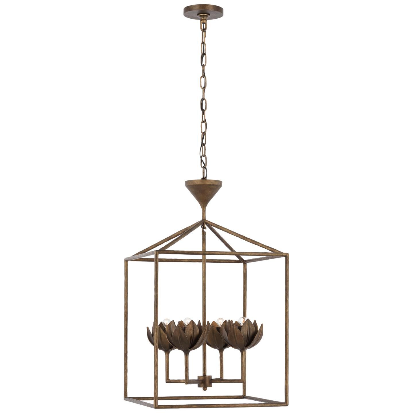 Julie Neill Alberto 18 Inch LED Cage Pendant by Visual Comfort Signature Collection
