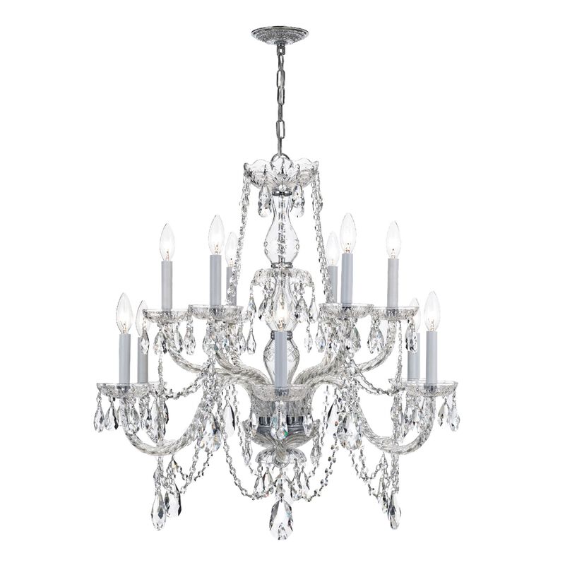 Traditional Crystal 31 Inch Chandelier by Crystorama
