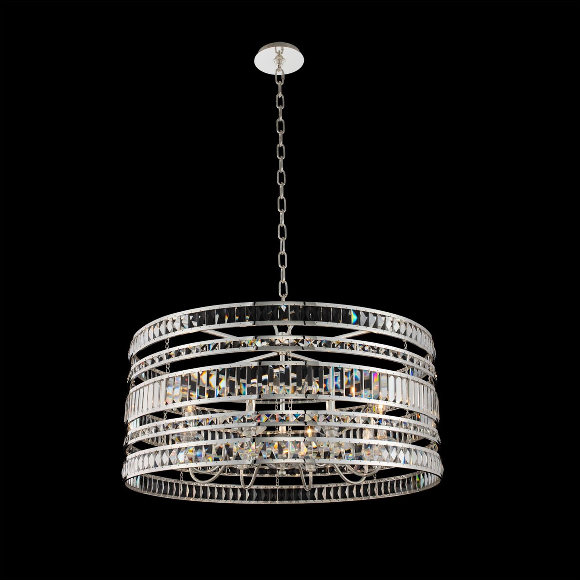 Shown in Polished Silver finish and Firenze crystal