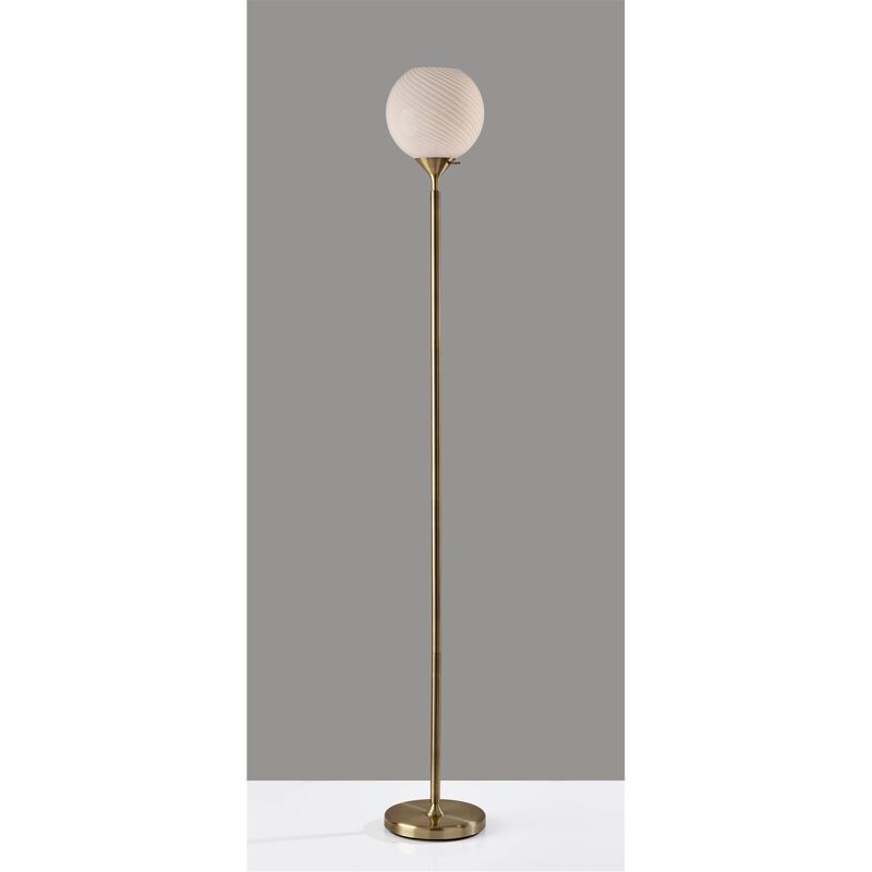 Swirl 74 Inch Torchiere Lamp by Adesso