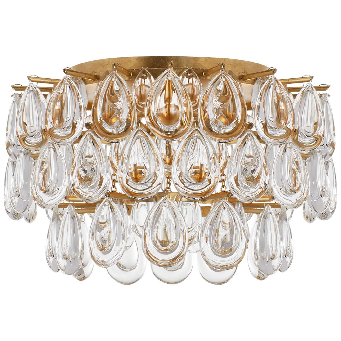 AERIN Liscia 15 Inch 3 Light Flush Mount by Visual Comfort Signature Collection