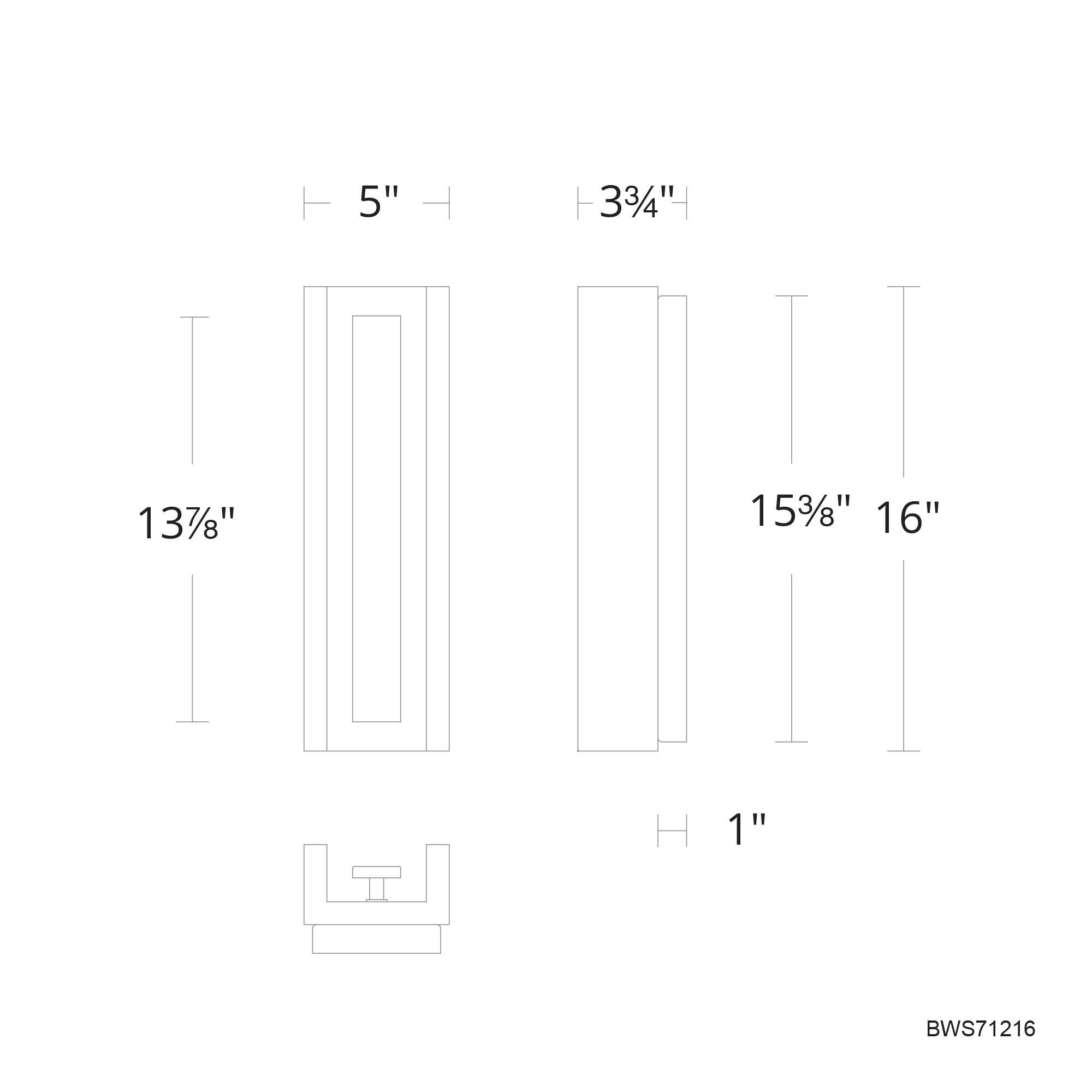 Schonbek Beyond Magnate 16 Inch LED Wall Sconce