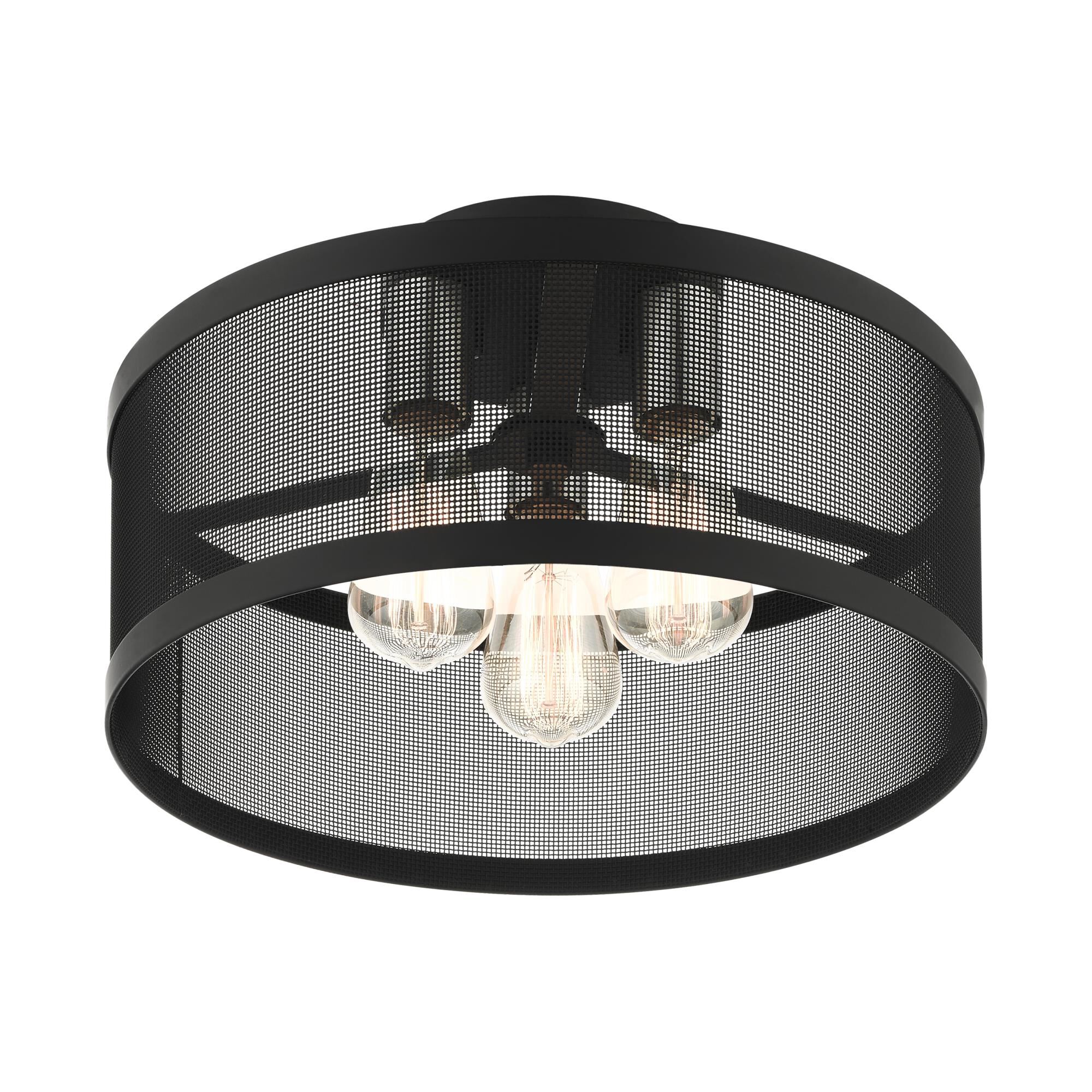 Industro 3 Light Semi Flush Mount by Livex Lighting