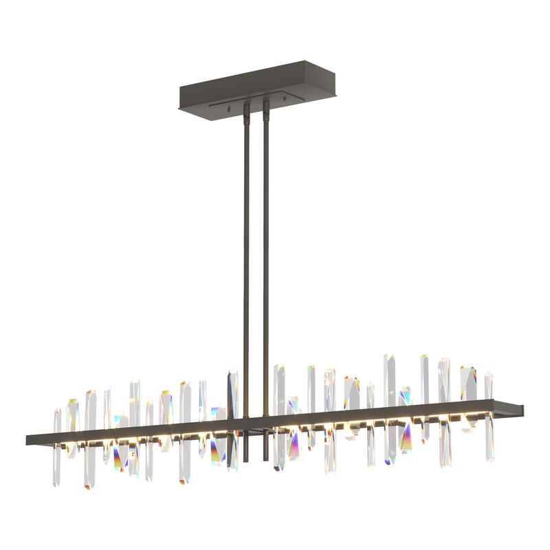 Solitude Medium Linear Chandelier by Hubbardton Forge