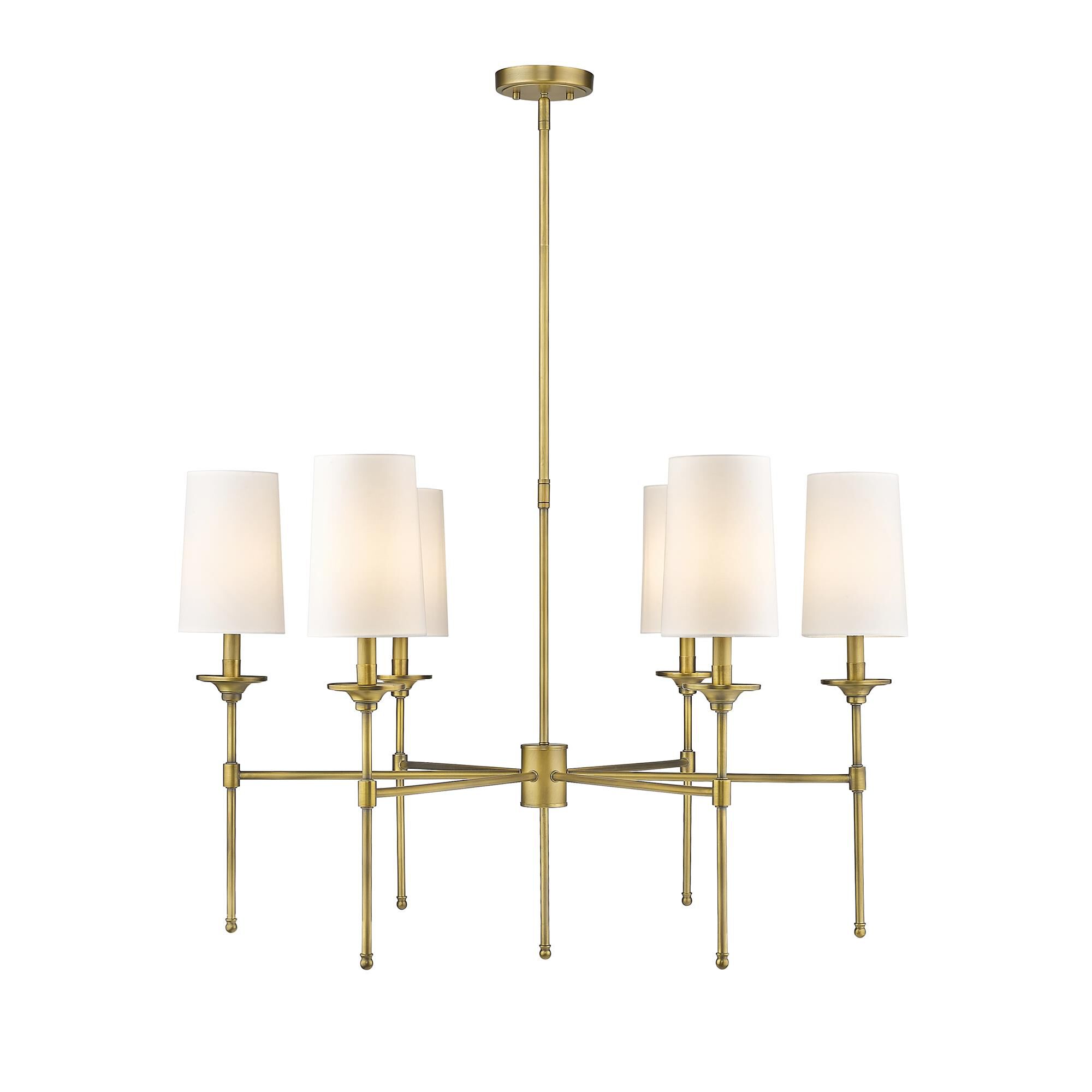 Emily 38 Inch 6 Light Chandelier by Z-Lite