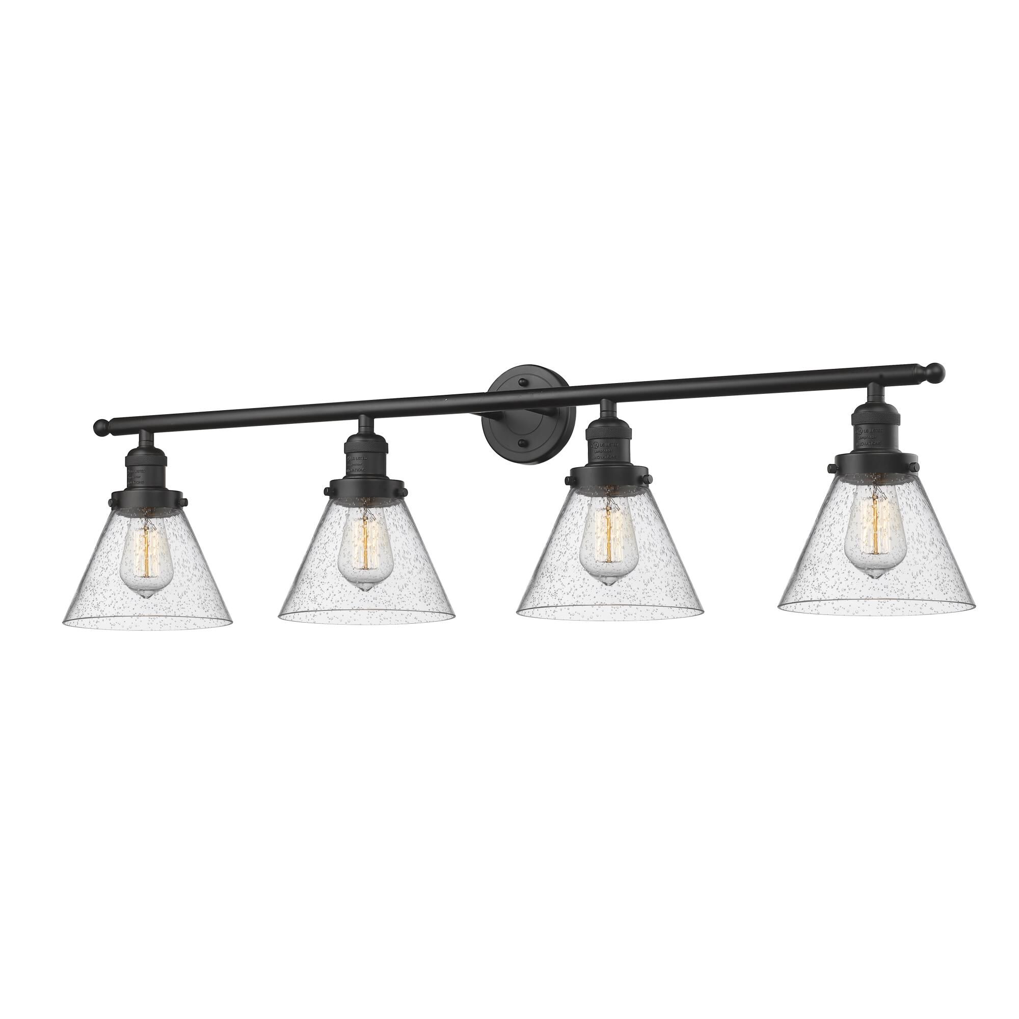 Bruno Marashlian Large Cone 43 Inch 4 Light Bath Vanity Light by Innovations Lighting