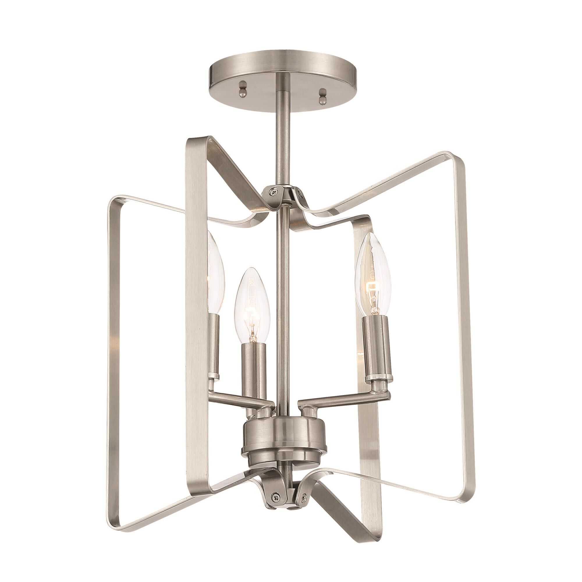 Shayna 13 Inch 3 Light Semi Flush Mount by Craftmade