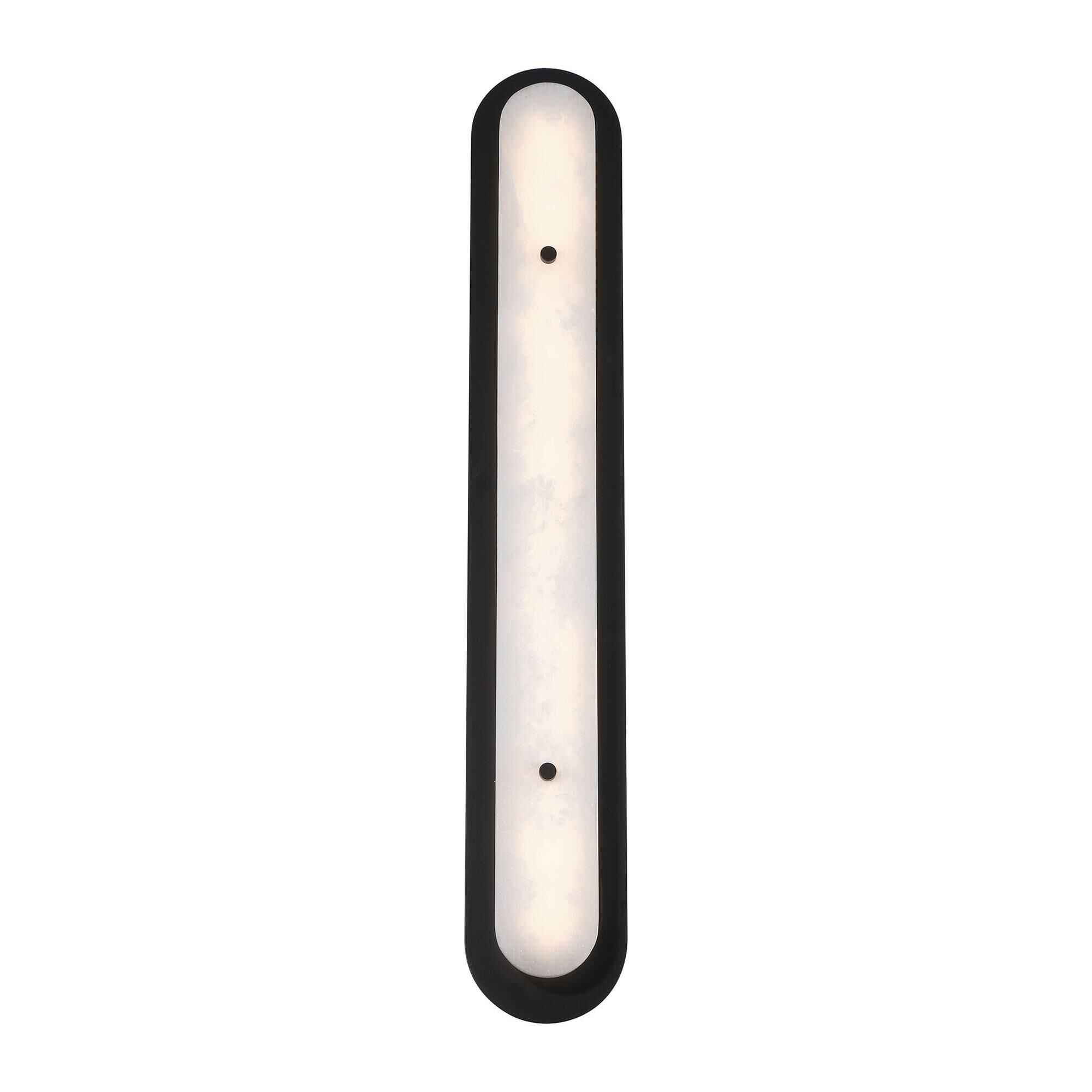 Shown in Black finish and Alabaster glass