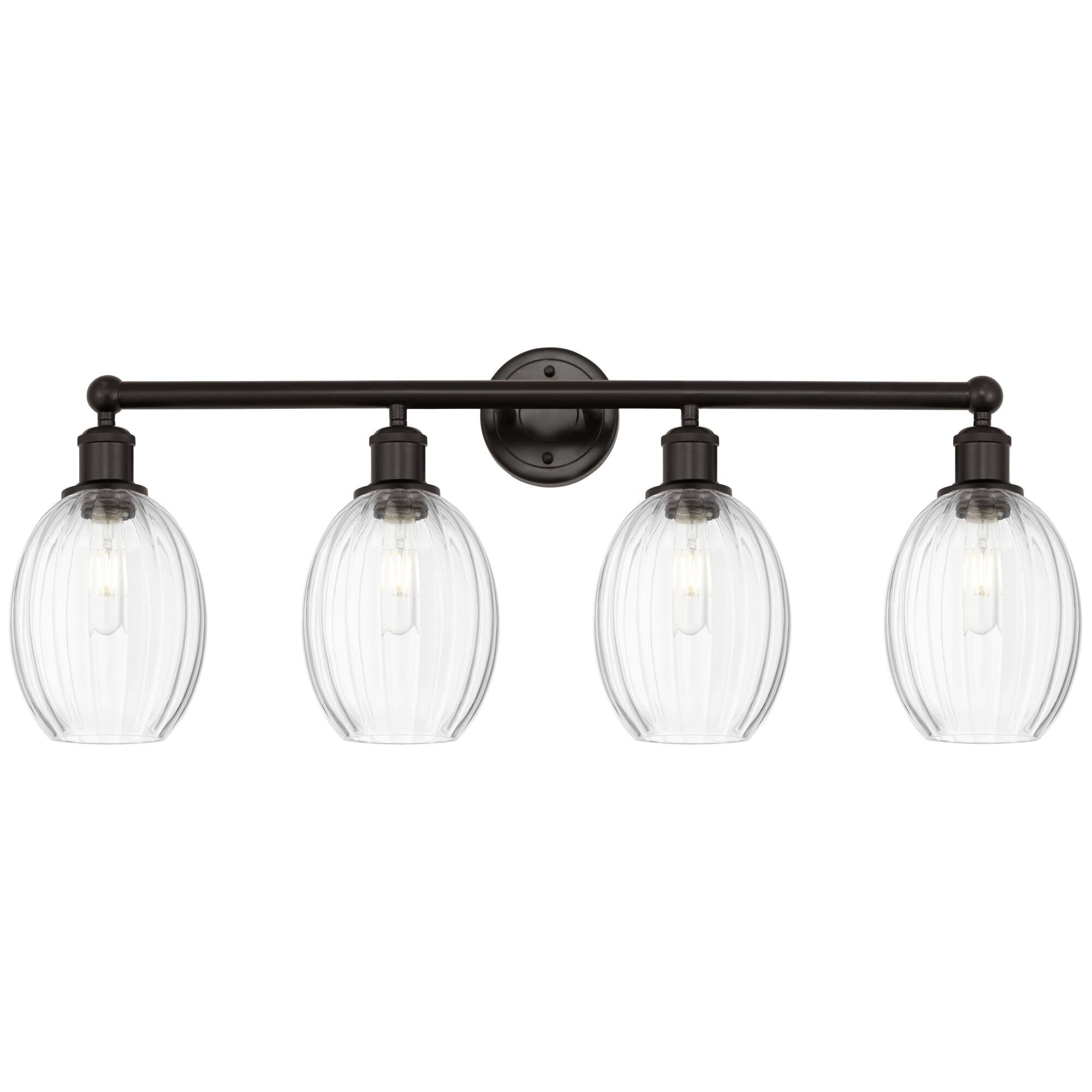 Shown in Oil Rubbed Bronze finish and Clear glass