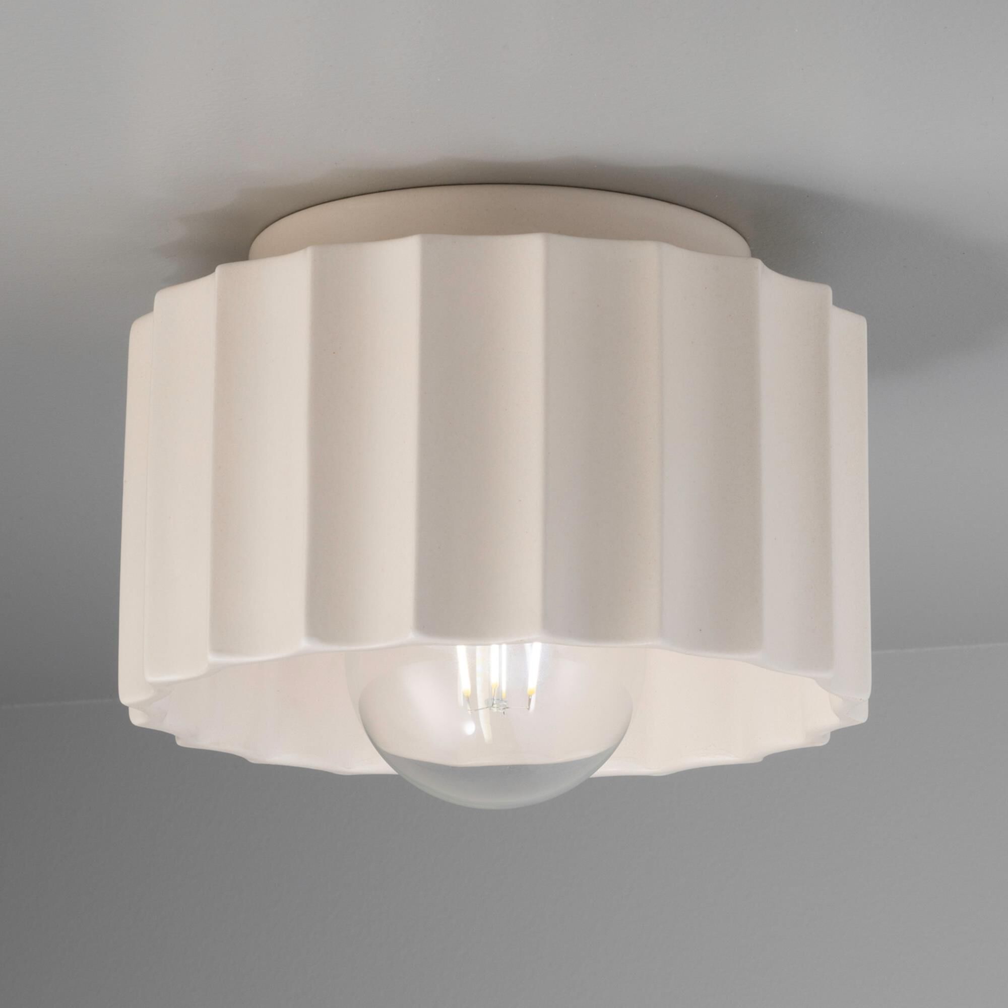 Radiance 8 Inch 1 Light Flush Mount by Justice Design Group