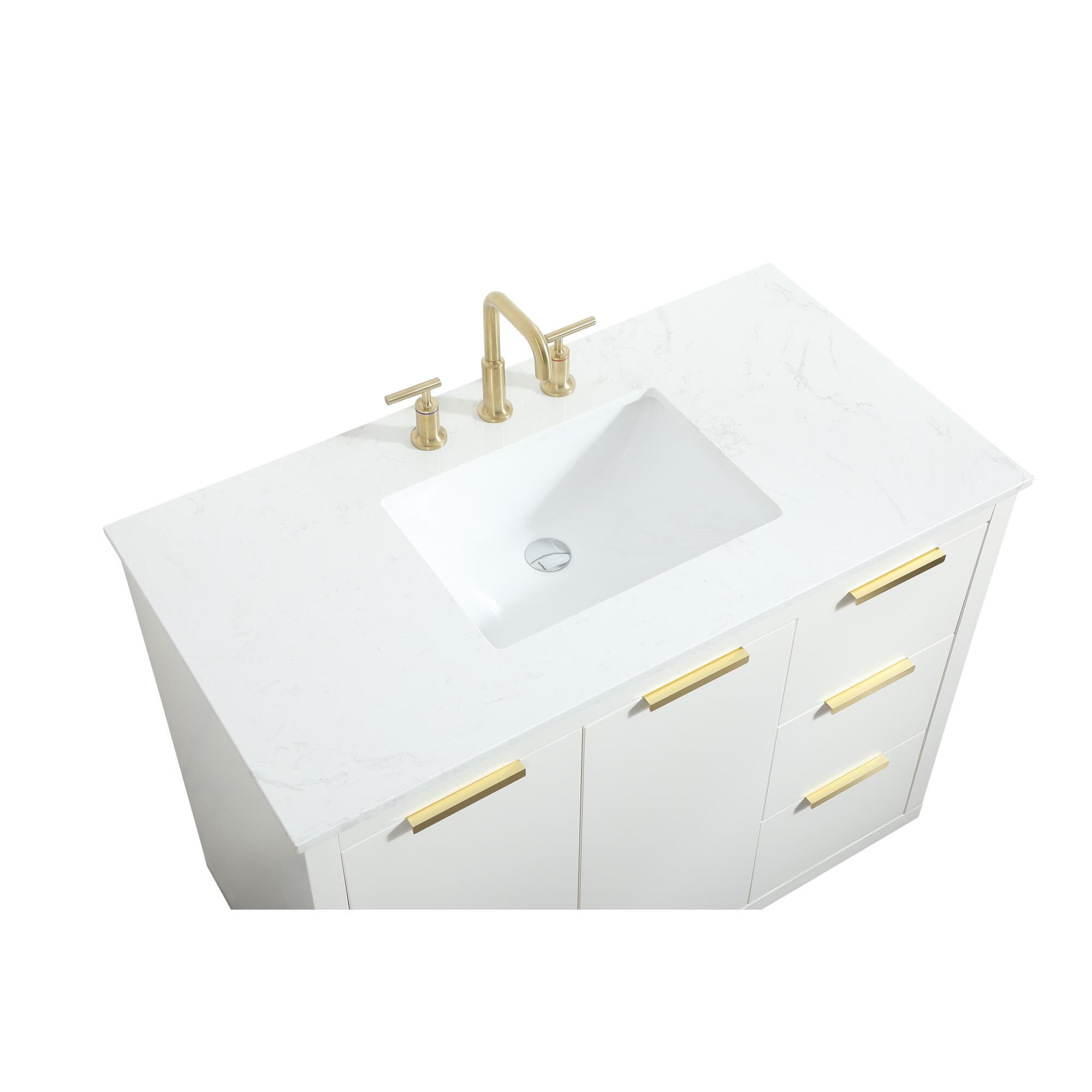 Shown in White finish