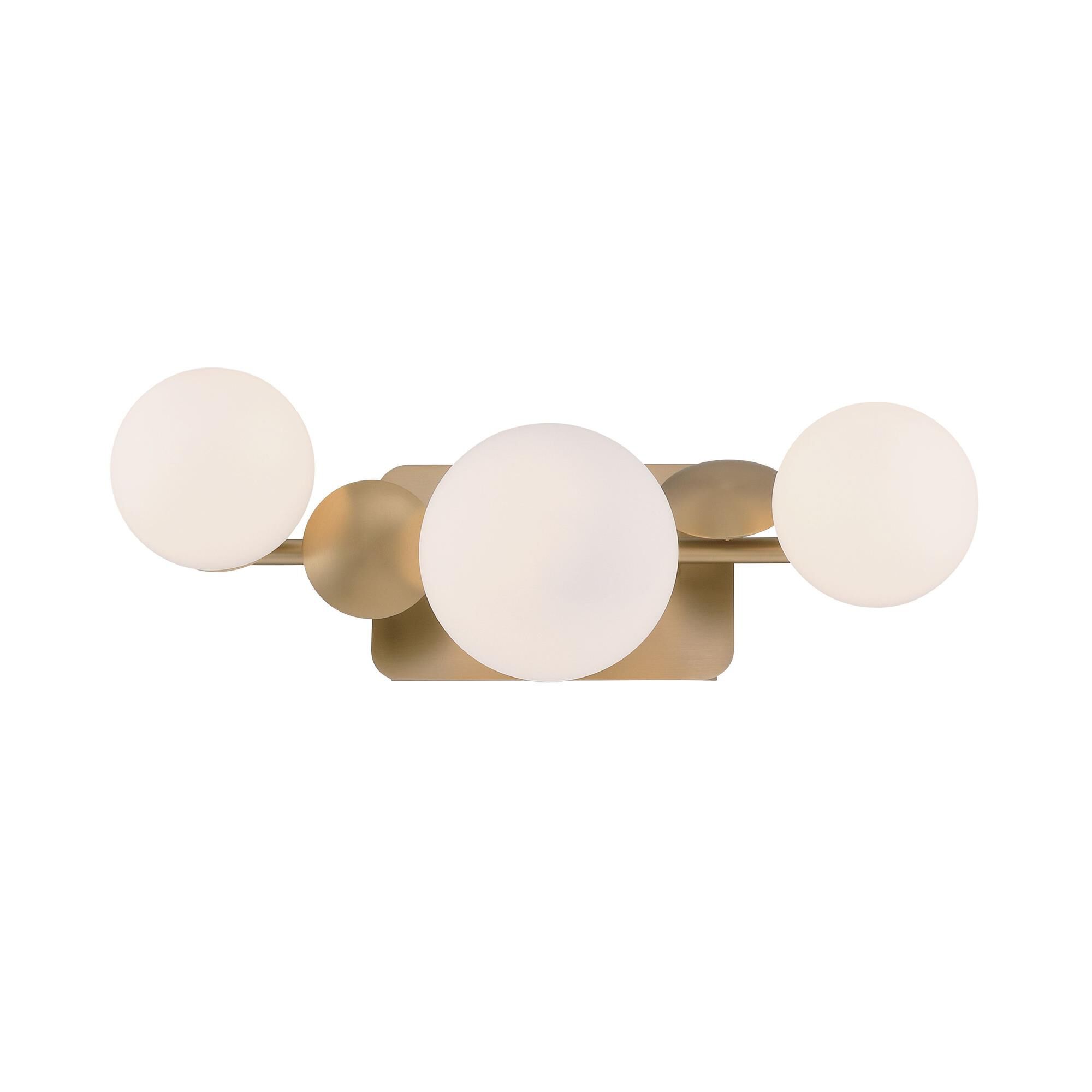 Shown in Gold finish and Opal glass