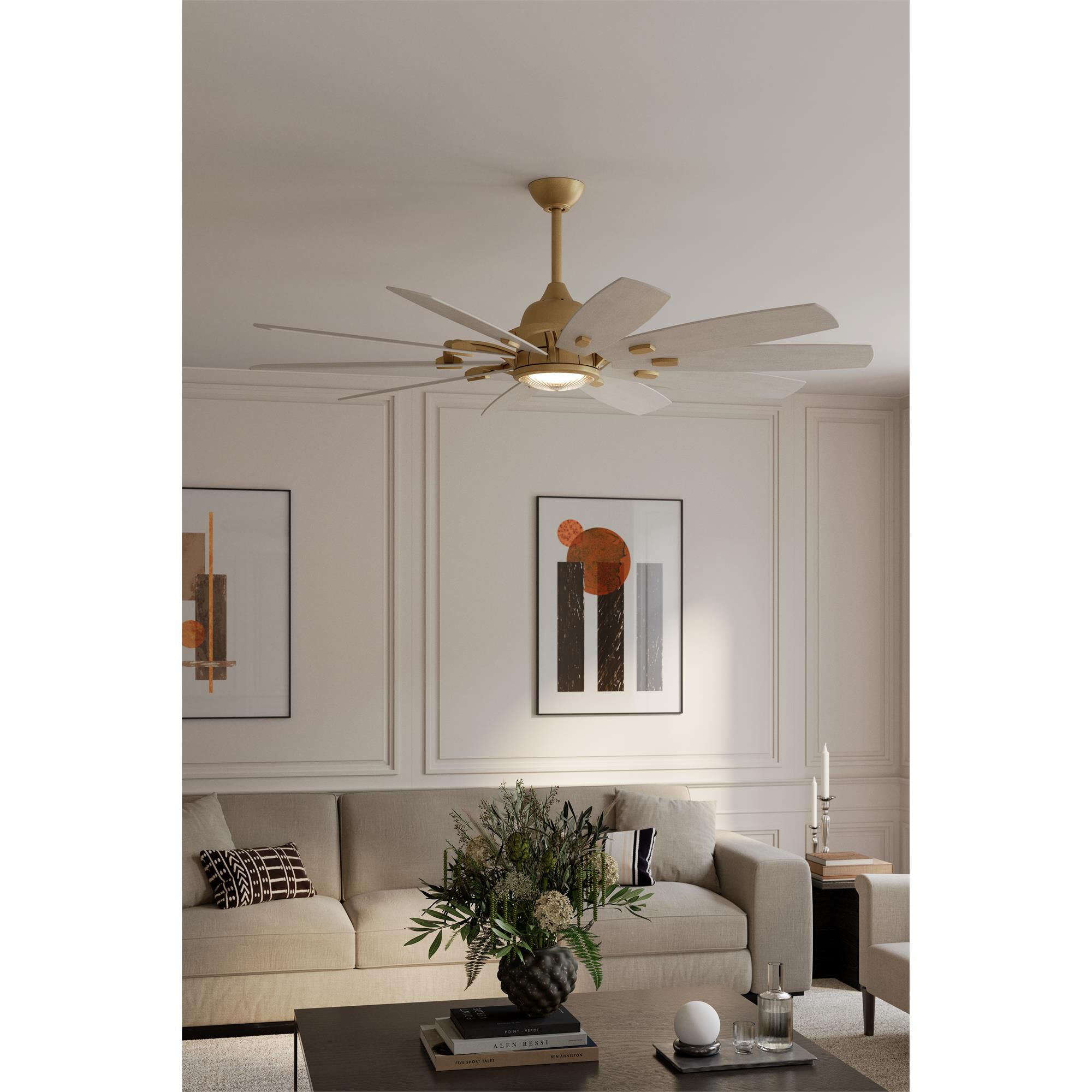Shown in Legacy Brass finish and Clear glass