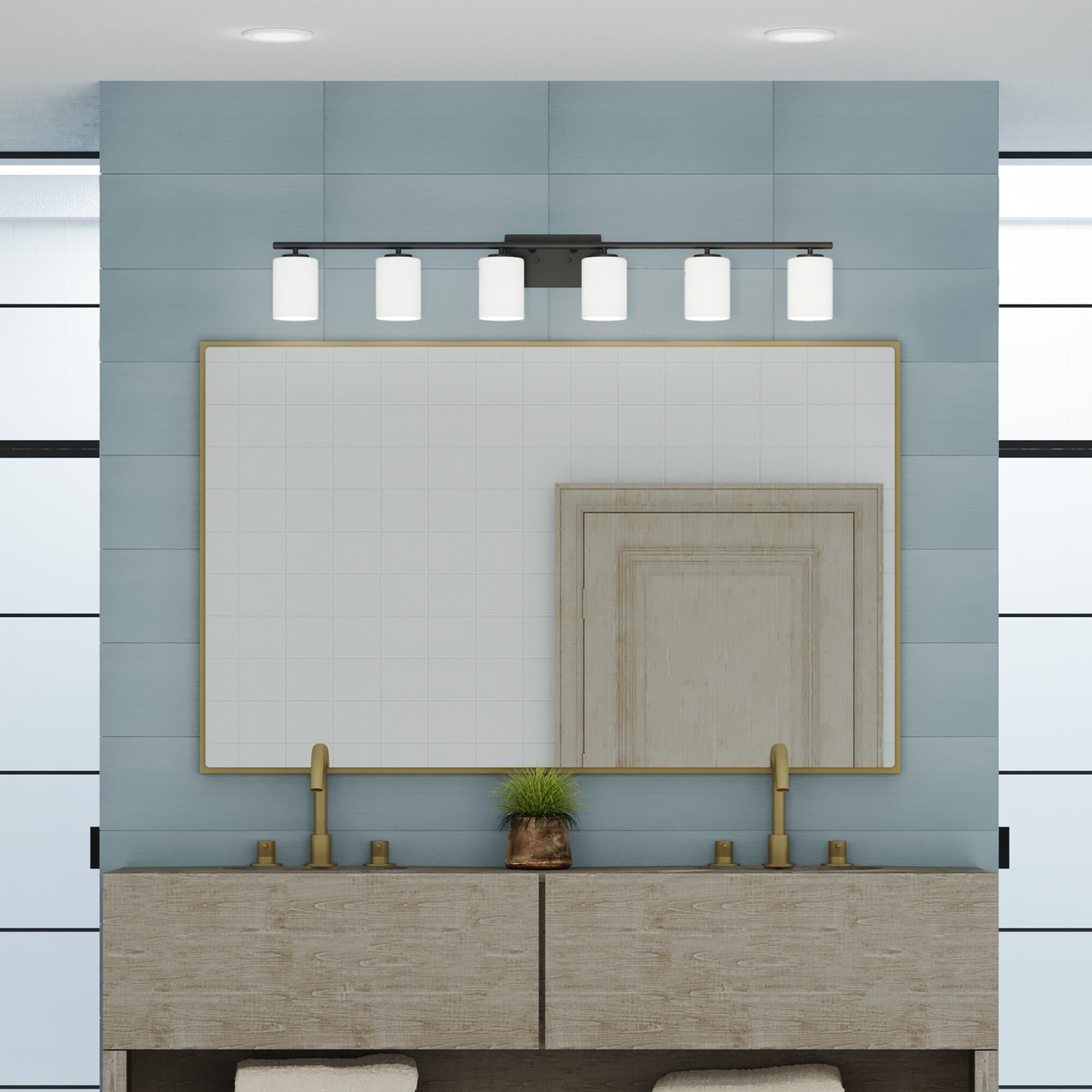 Replay 48 Inch 6 Light Bath Vanity Light by Progress Lighting