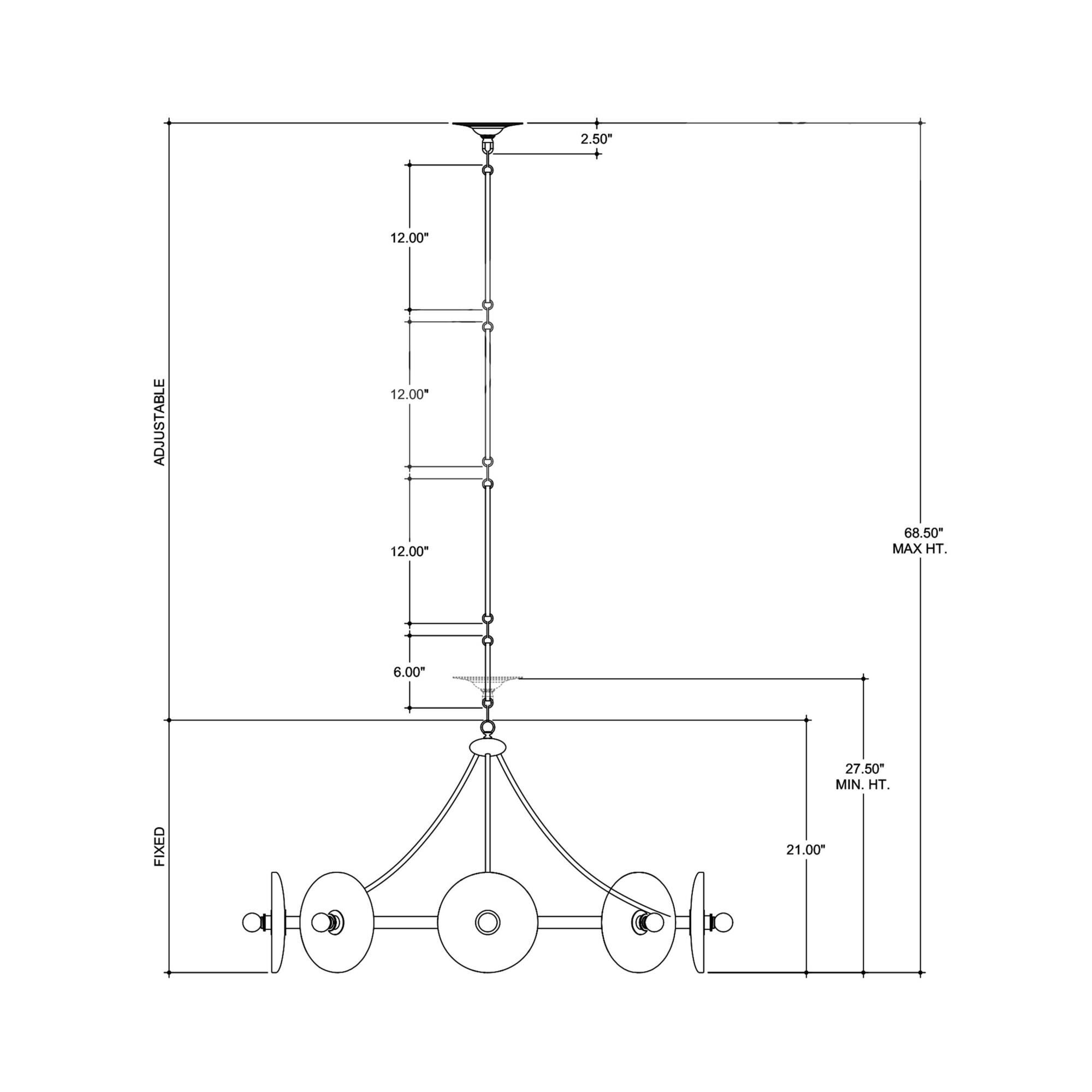 Circumstellar 37 Inch Chandelier by Currey and Company