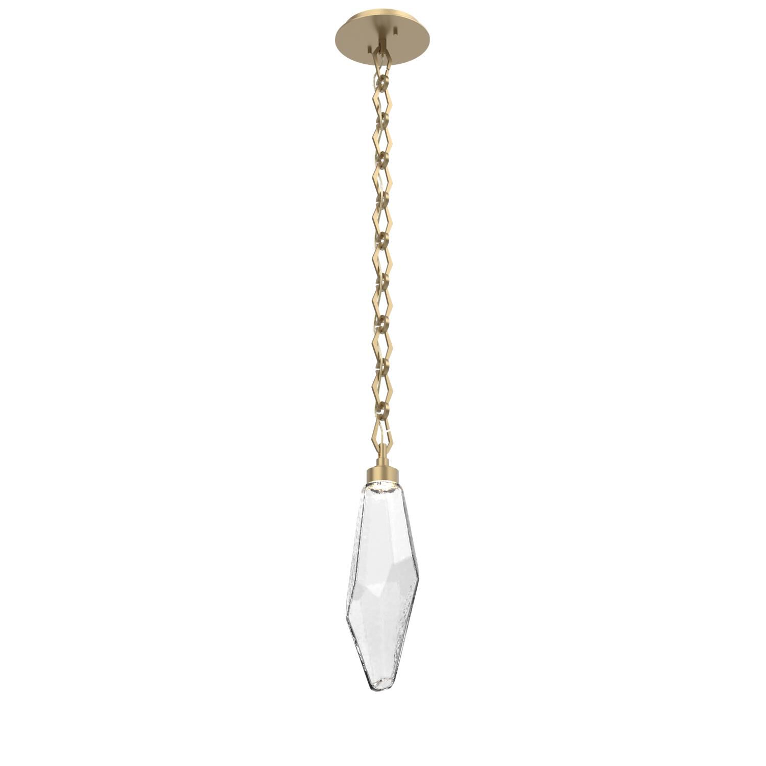 Levi Wilson Rock Crystal 6 Inch Mini Pendant by Hammerton Studio