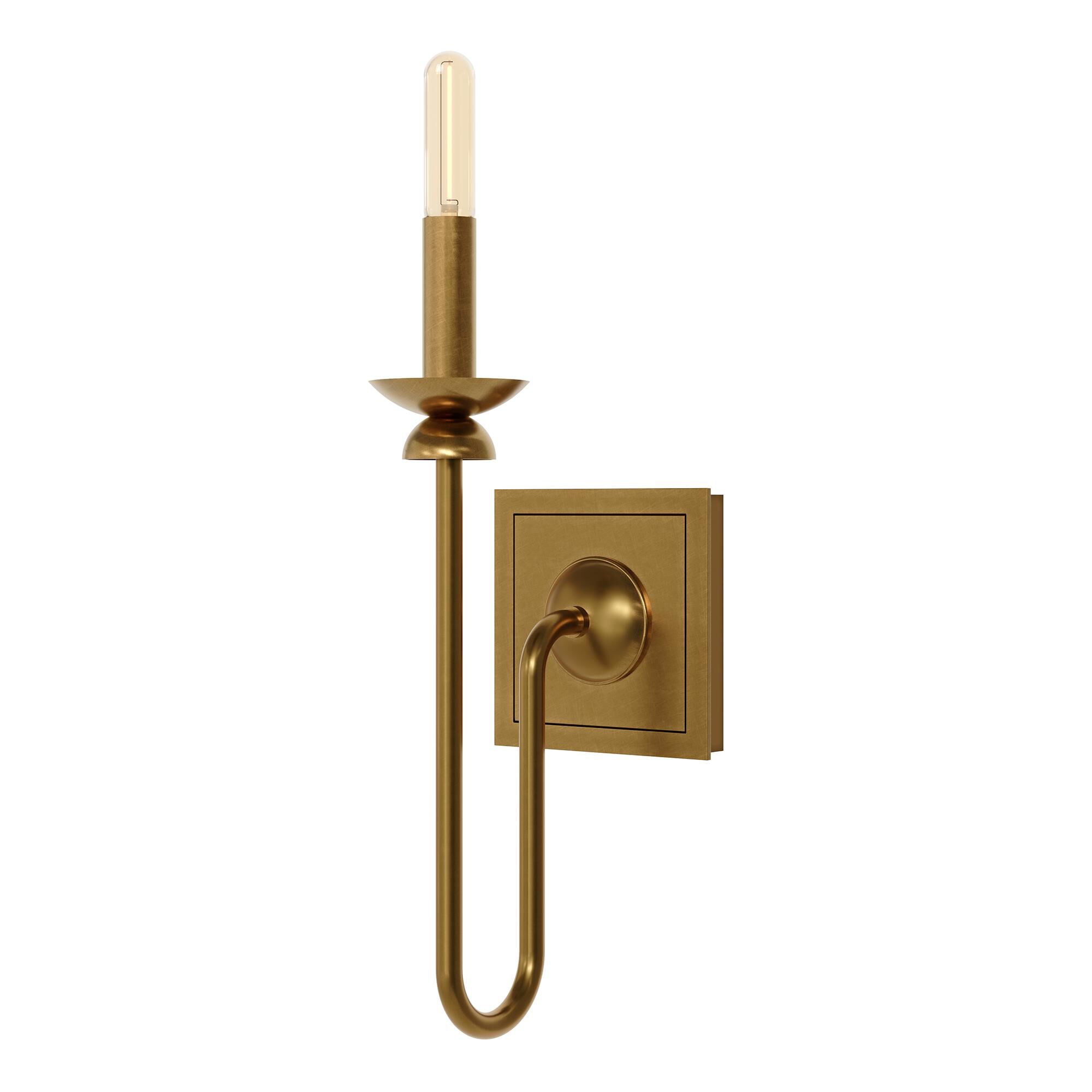 Shown in Gold finish and White shade