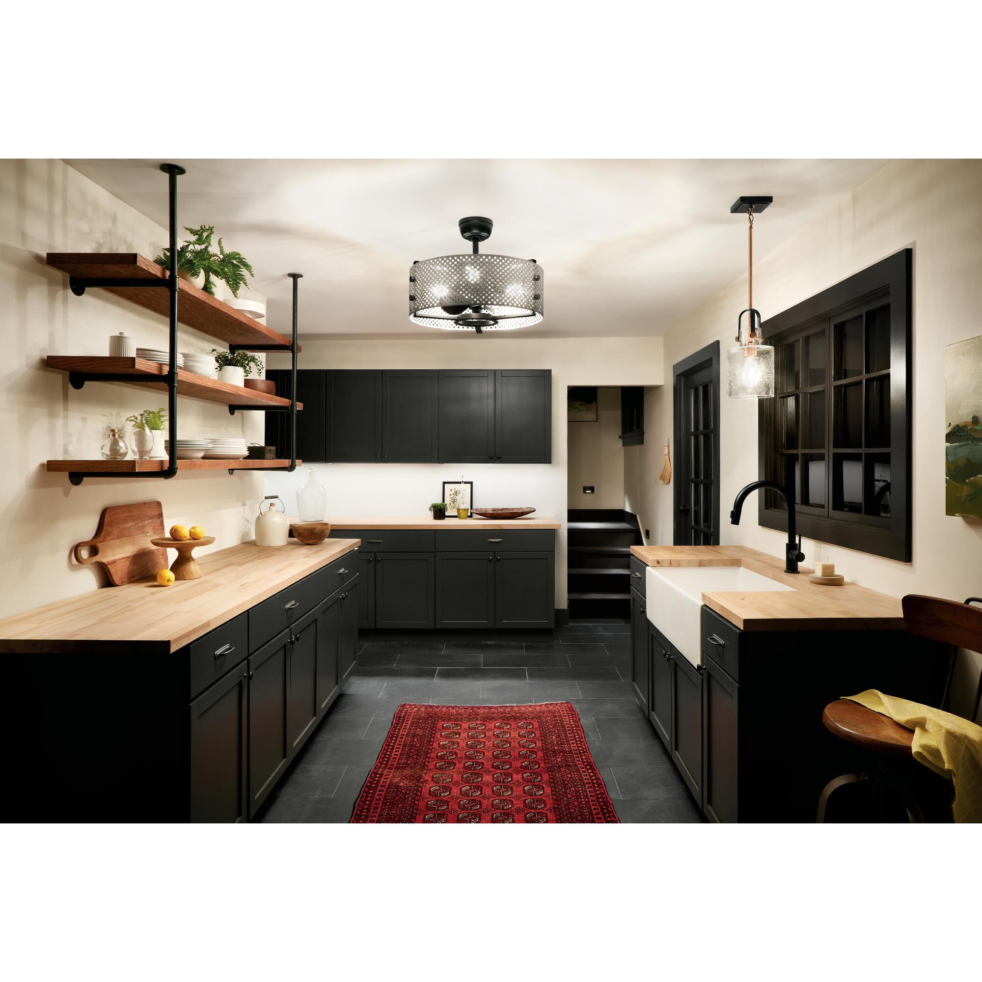 Shown in Satin Black finish