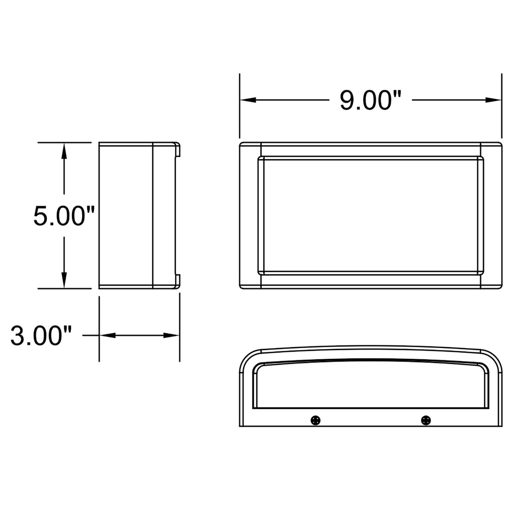 Shown in Black finish and White Acrylic glass