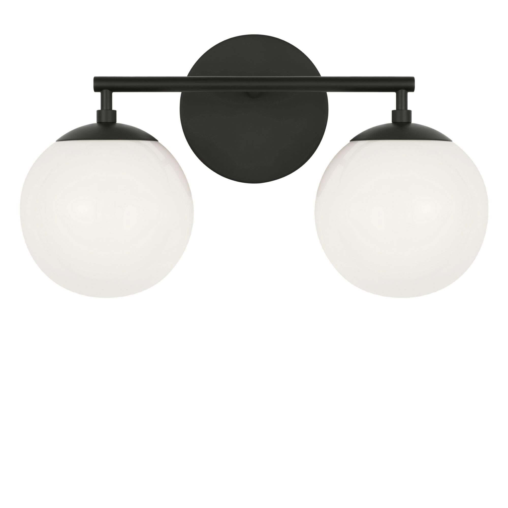 Shown in Midnight Black finish and Clear White glass