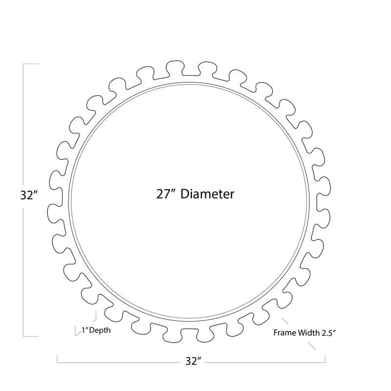 Sanya Small Decorative Mirror by Regina Andrew