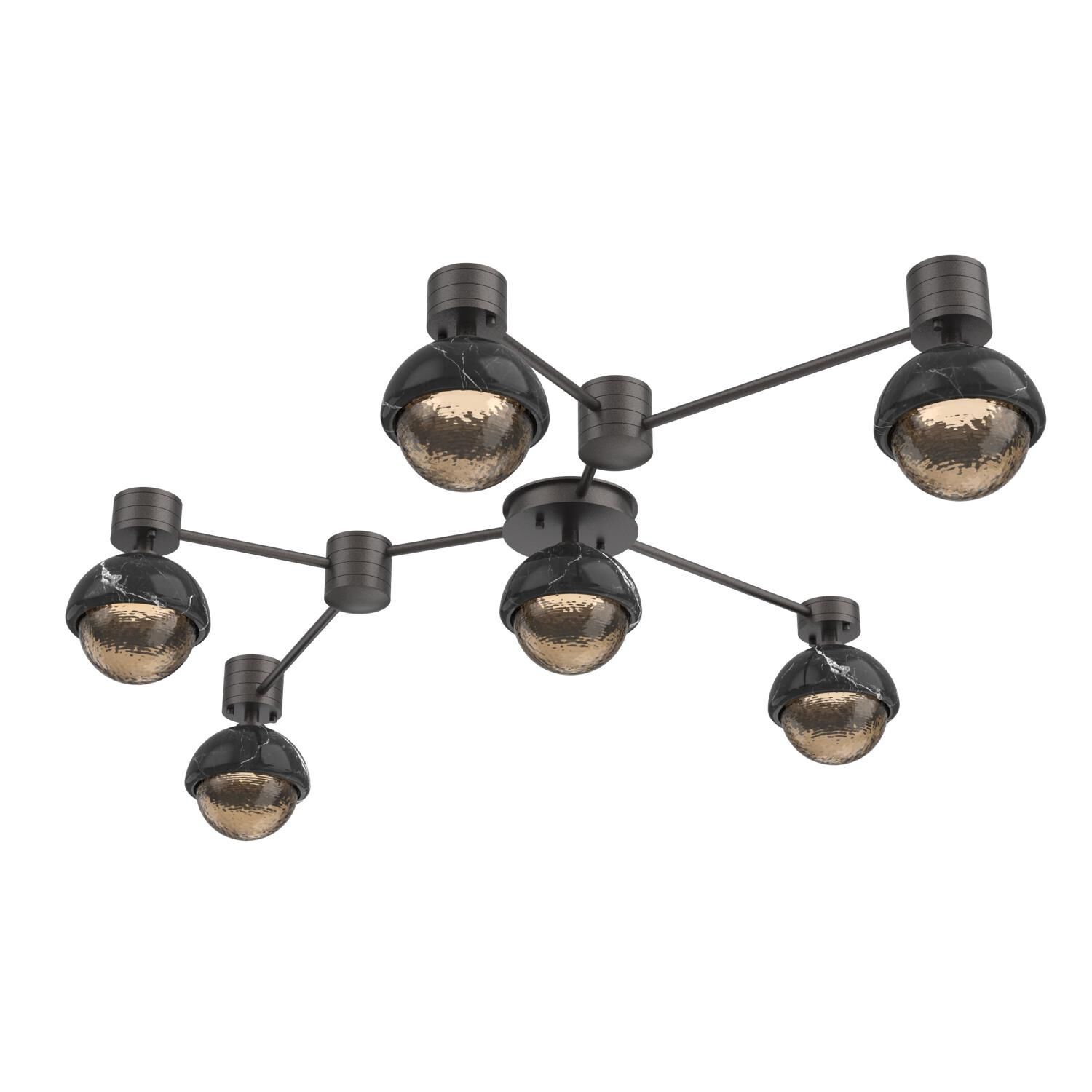 Shown in Graphite finish and Bronze glass and Black Marble accent