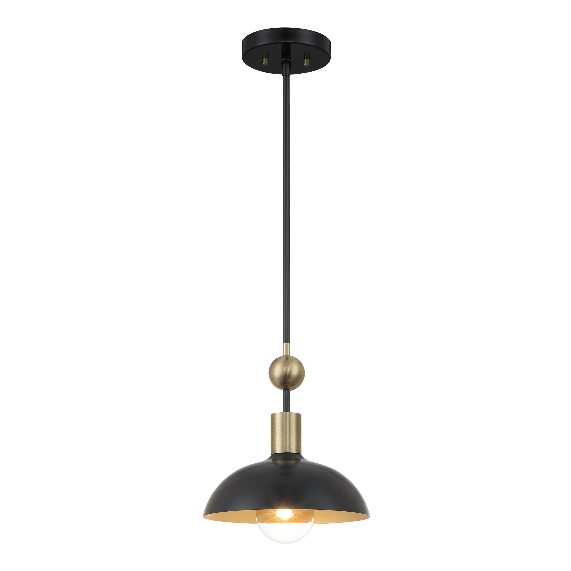 Shown in Coal and Antique Brass finish