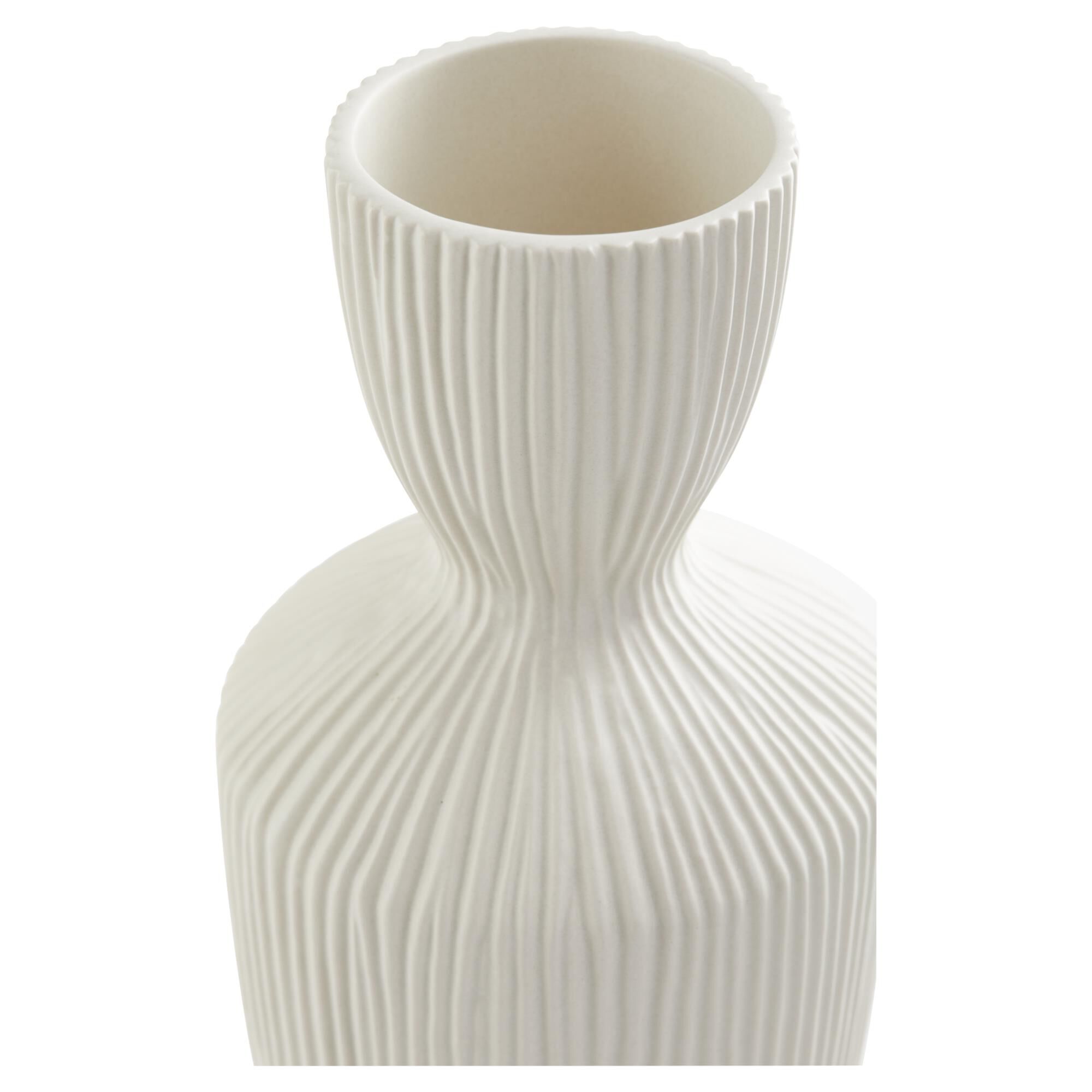 Bravo Vase | White -Small Vase-Urn by Cyan Designs