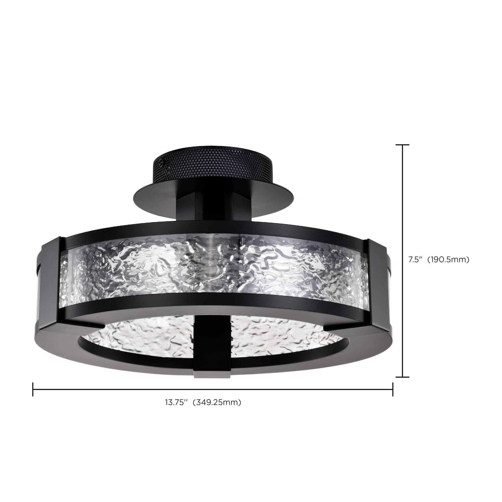 Darrow 14 Inch Semi Flush Mount by Nuvo Lighting