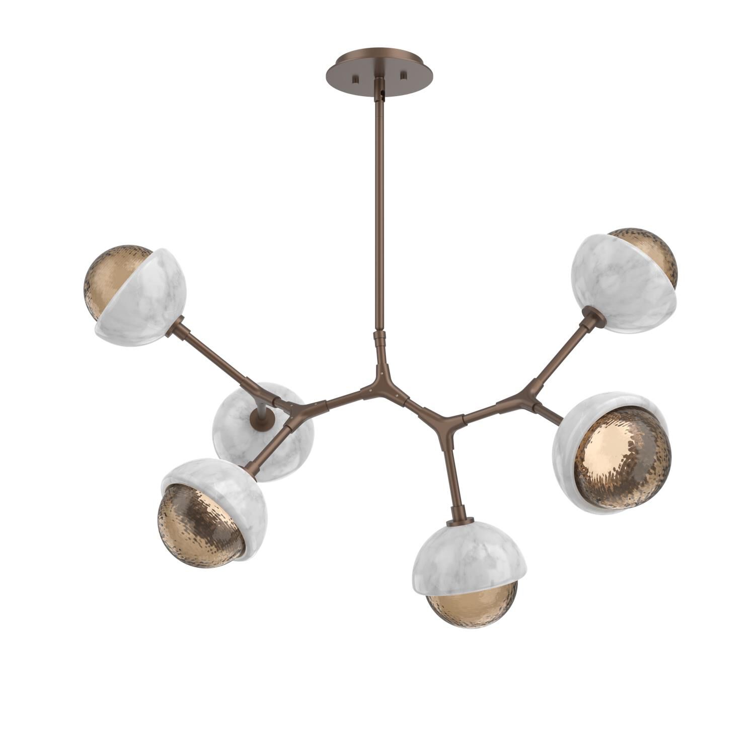 Levi Wilson Cabochon 31 Inch Linear Suspension Light by Hammerton Studio