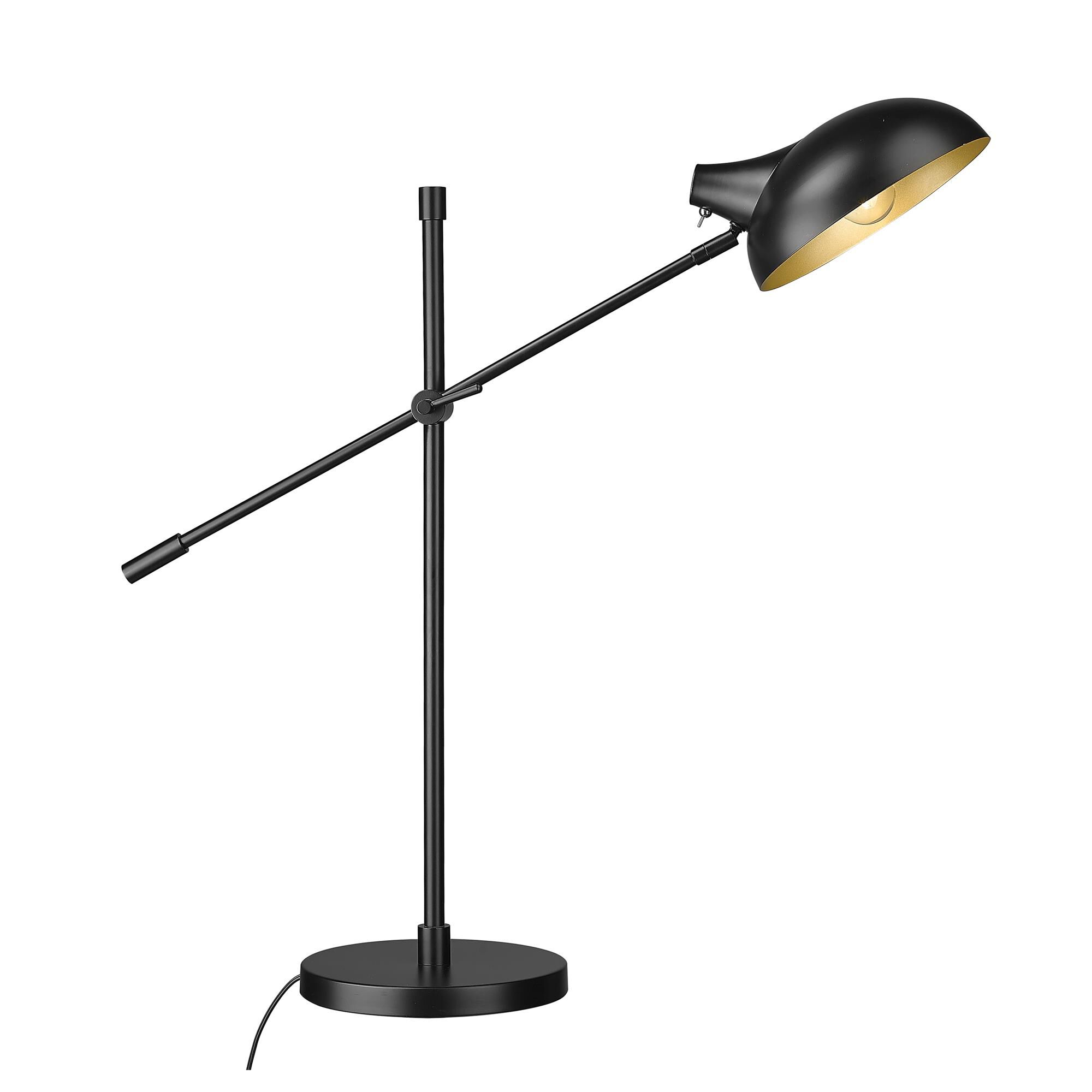 Shown in Matte Black finish and Outer Matte Black and Inner Golden Steel shade