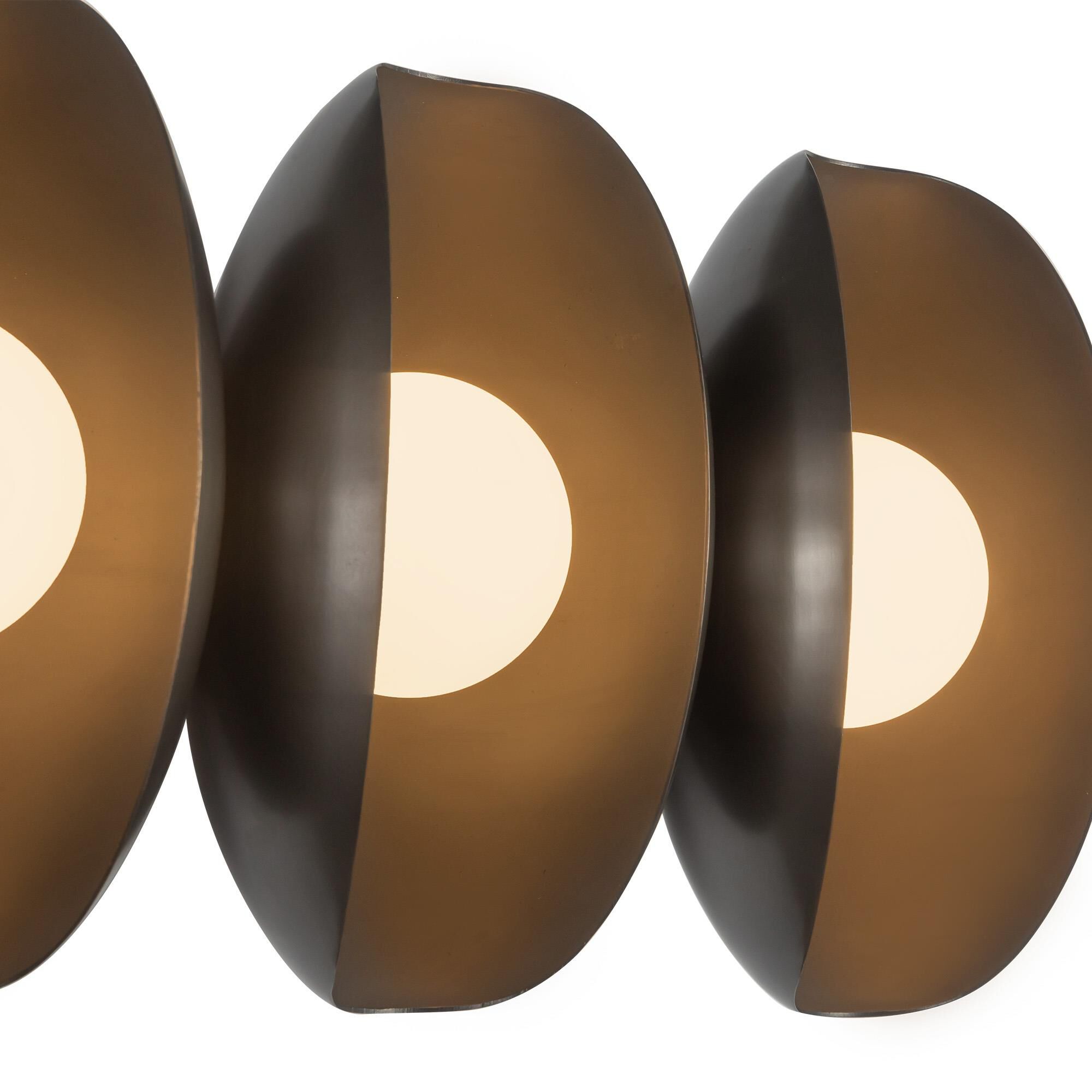 Shown in Urban Bronze finish and Matte Opal glass