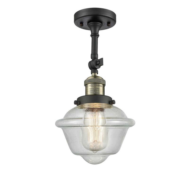 Bruno Marashlian Small Oxford 7 Inch 1 Light Semi Flush Mount by Innovations Lighting