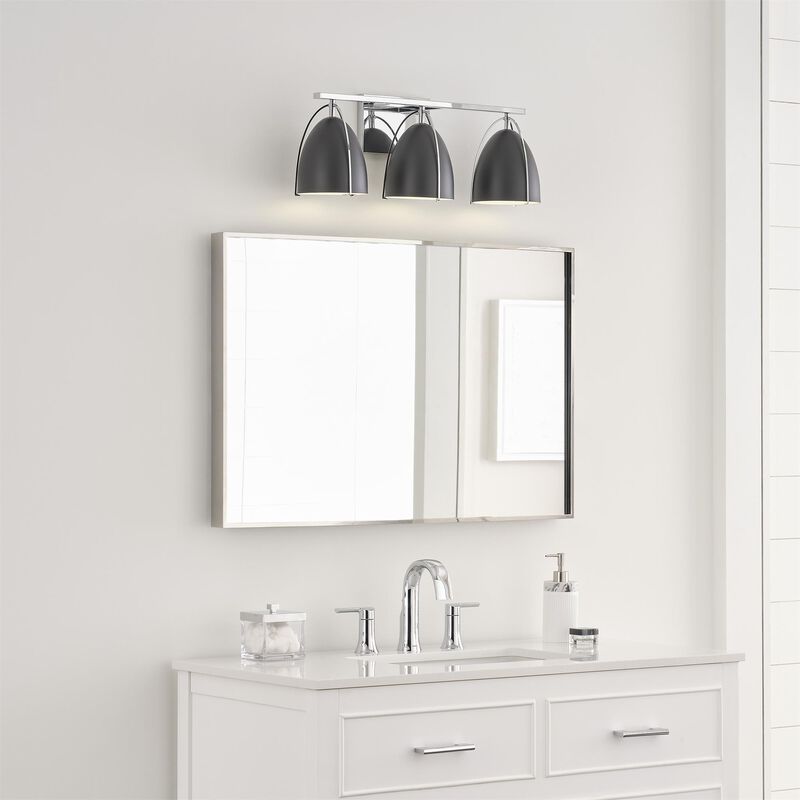 Norman 24 Inch 3 Light Bath Vanity Light by Visual Comfort Studio Collection
