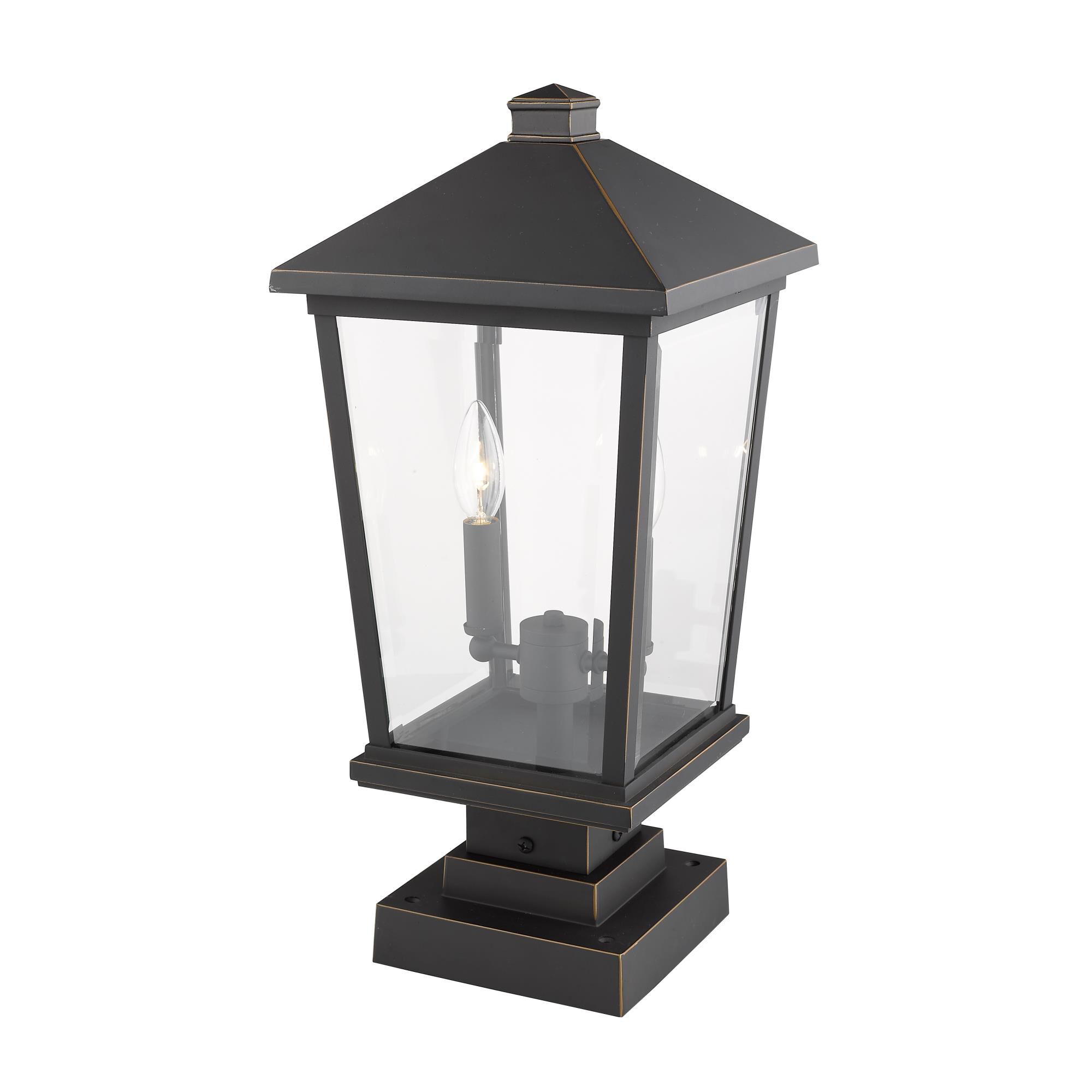 Beacon 22 Inch Tall 2 Light Outdoor Pier Lamp by Z-Lite