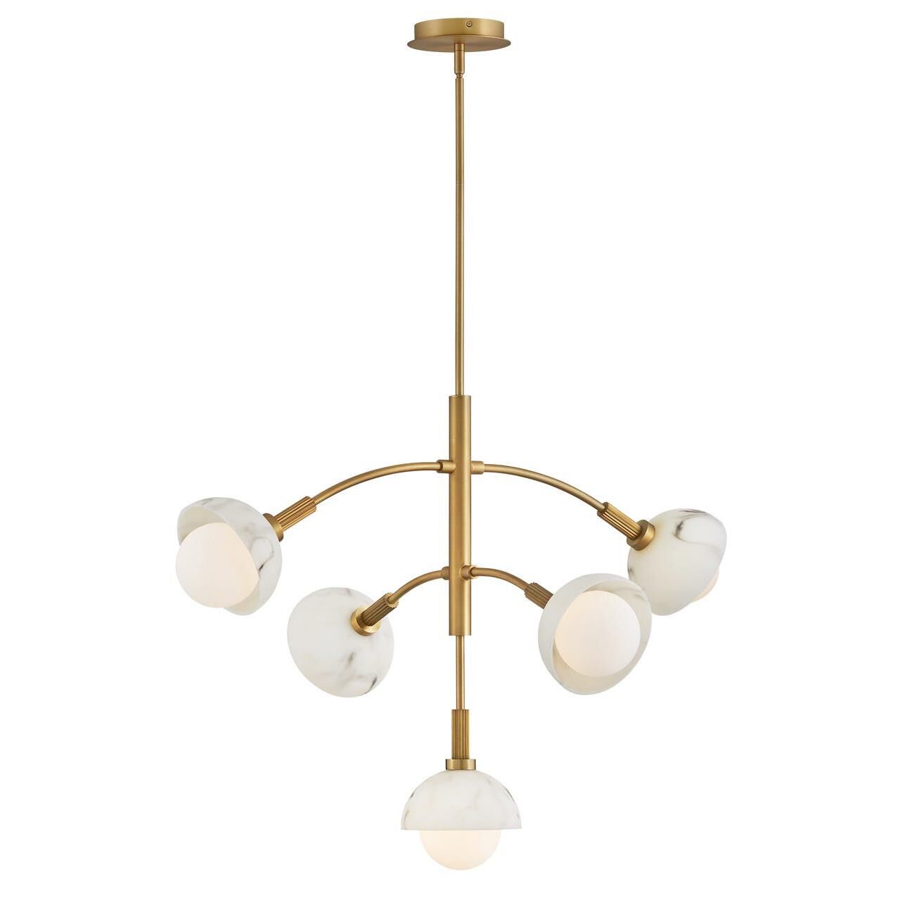 Phoebe 33 Inch 5 Light LED Chandelier by Fredrick Ramond
