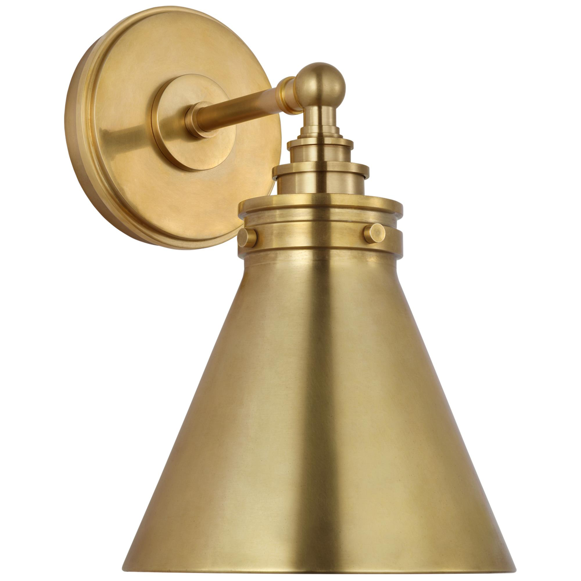 Shown in Antique-Burnished Brass finish and Antique-Burnished Brass glass