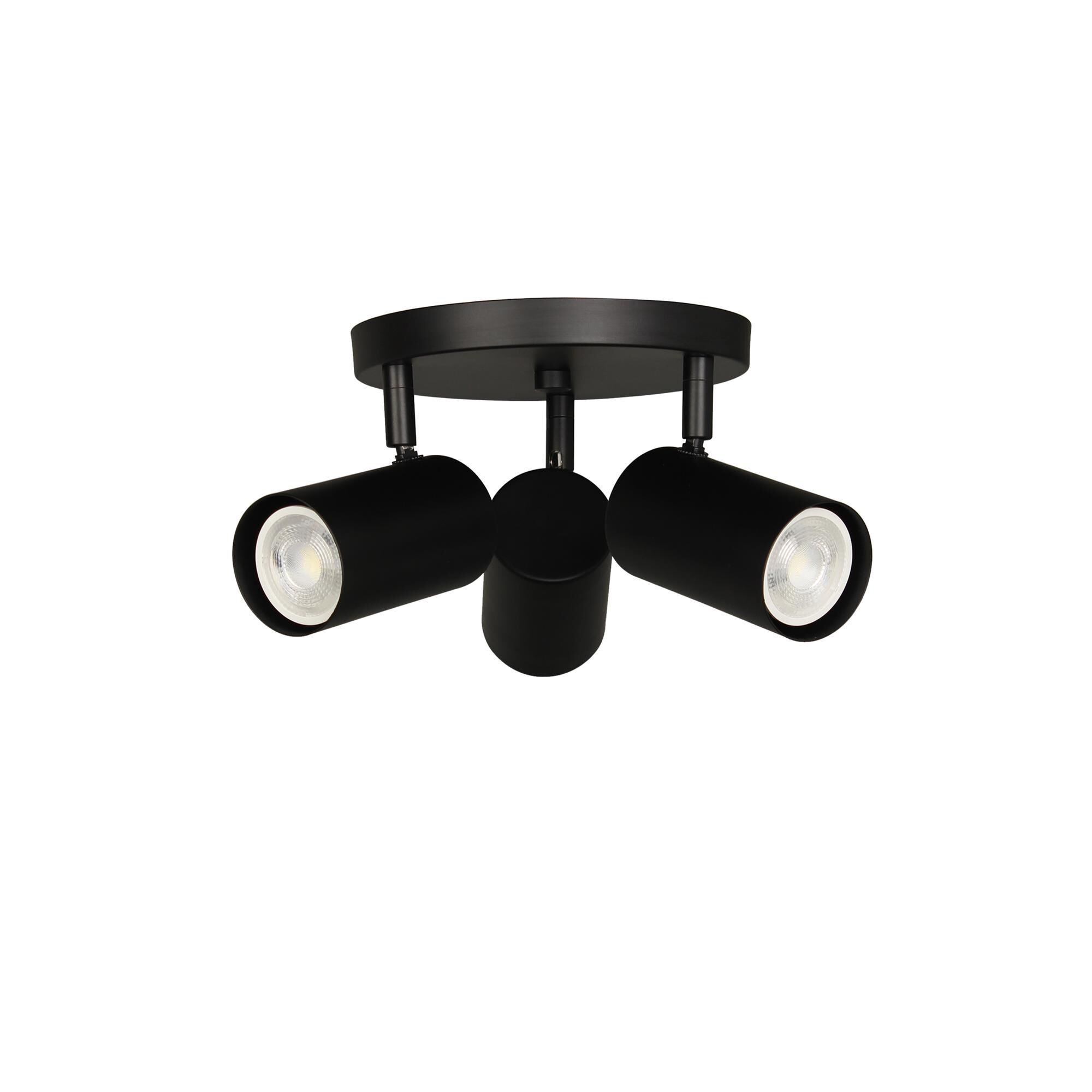Shown in Matte Black finish and Matte Black shade