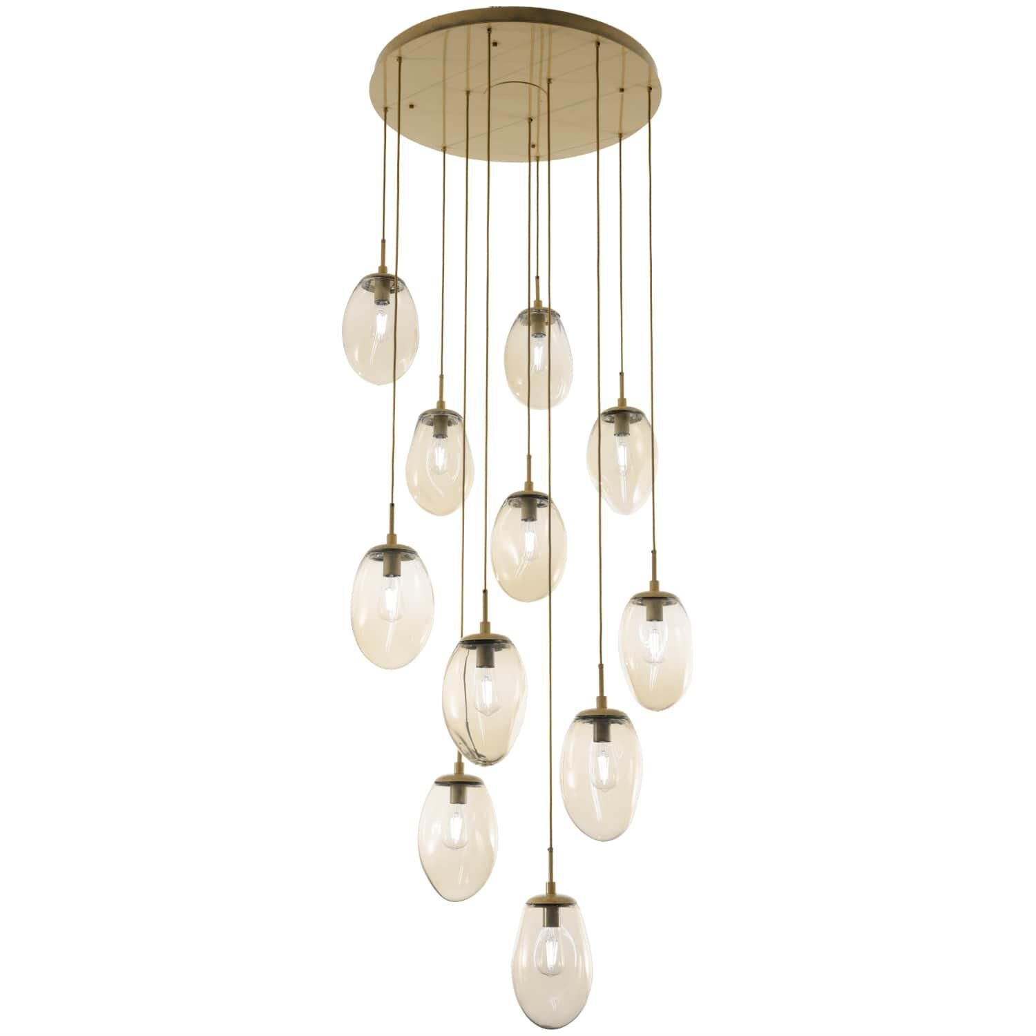 Levi Wilson Nebula 35 Inch 11 Light Multi Light Pendant by Hammerton Studio