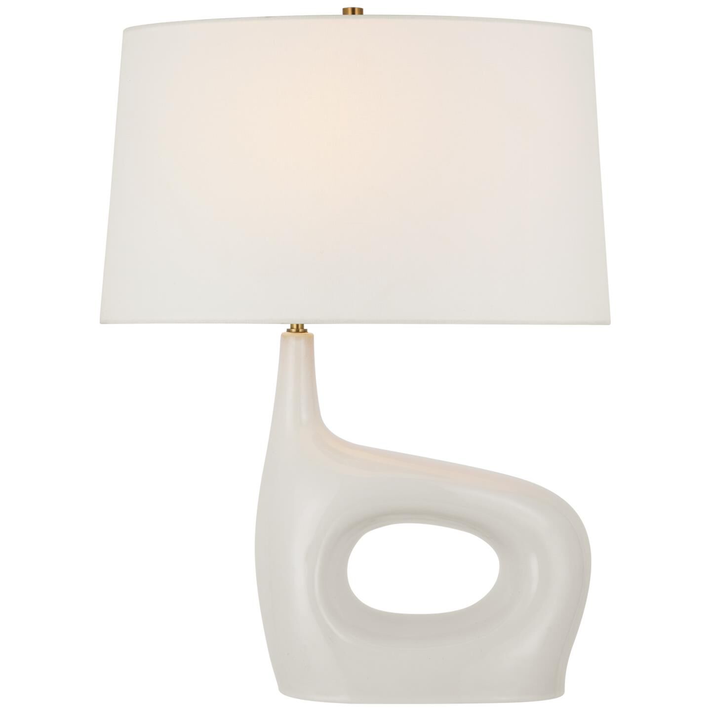 Shown in Ivory finish and Linen shade