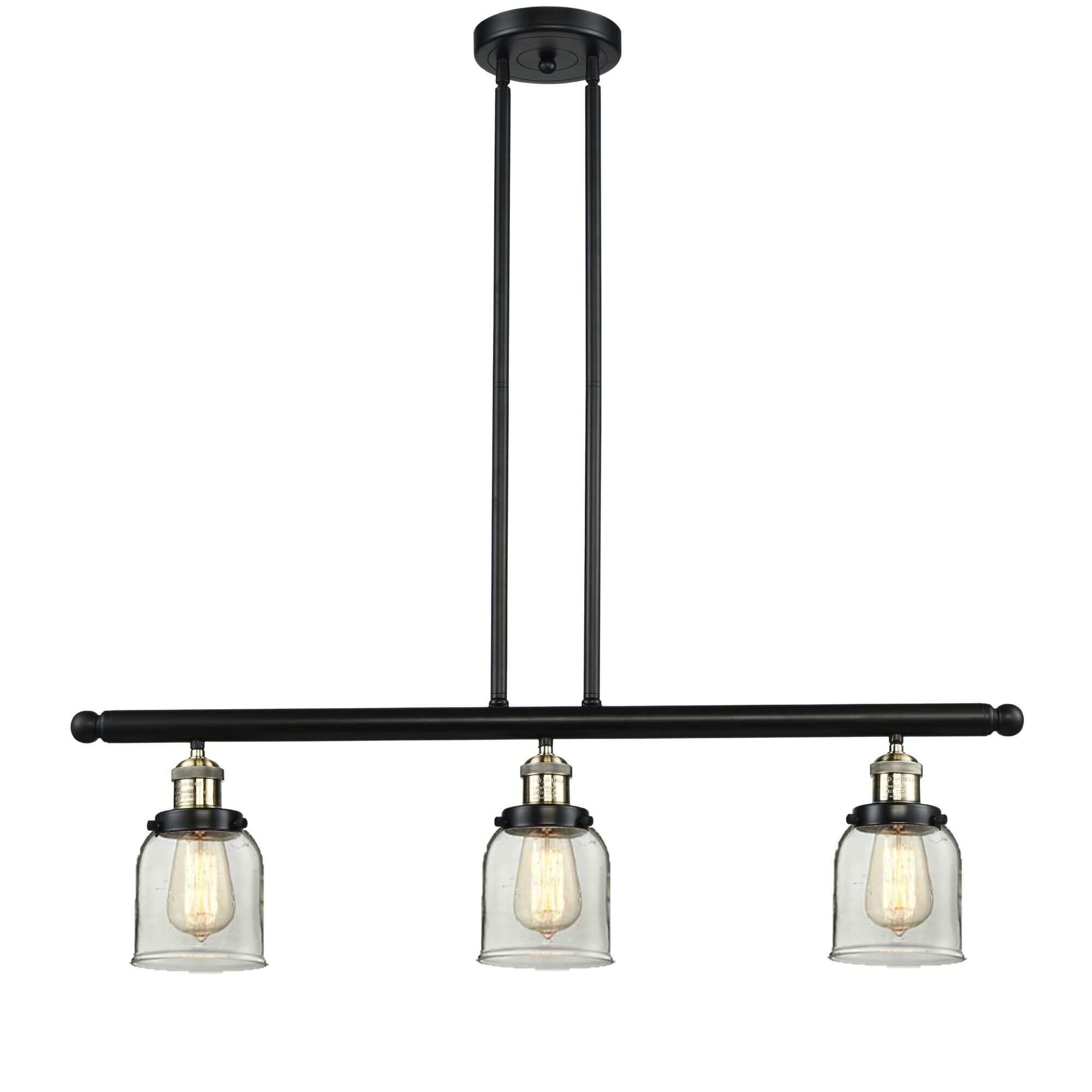 Shown in Black Antique Brass finish and Clear glass