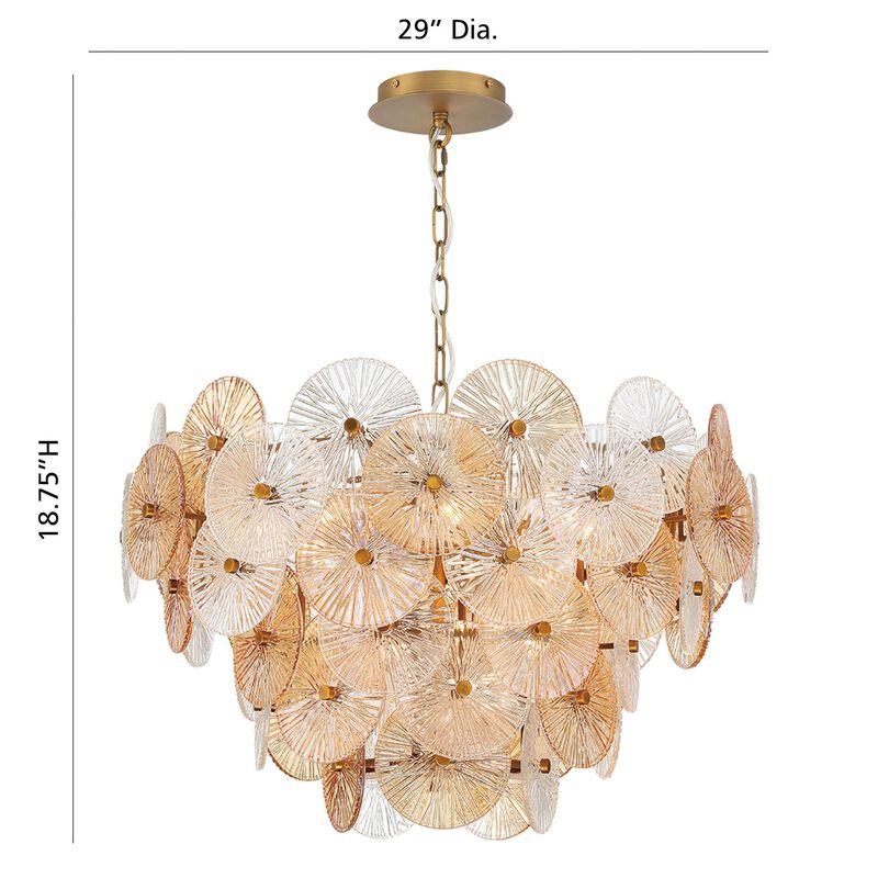 Sue-Anne Medium Chandelier by Eurofase Lighting