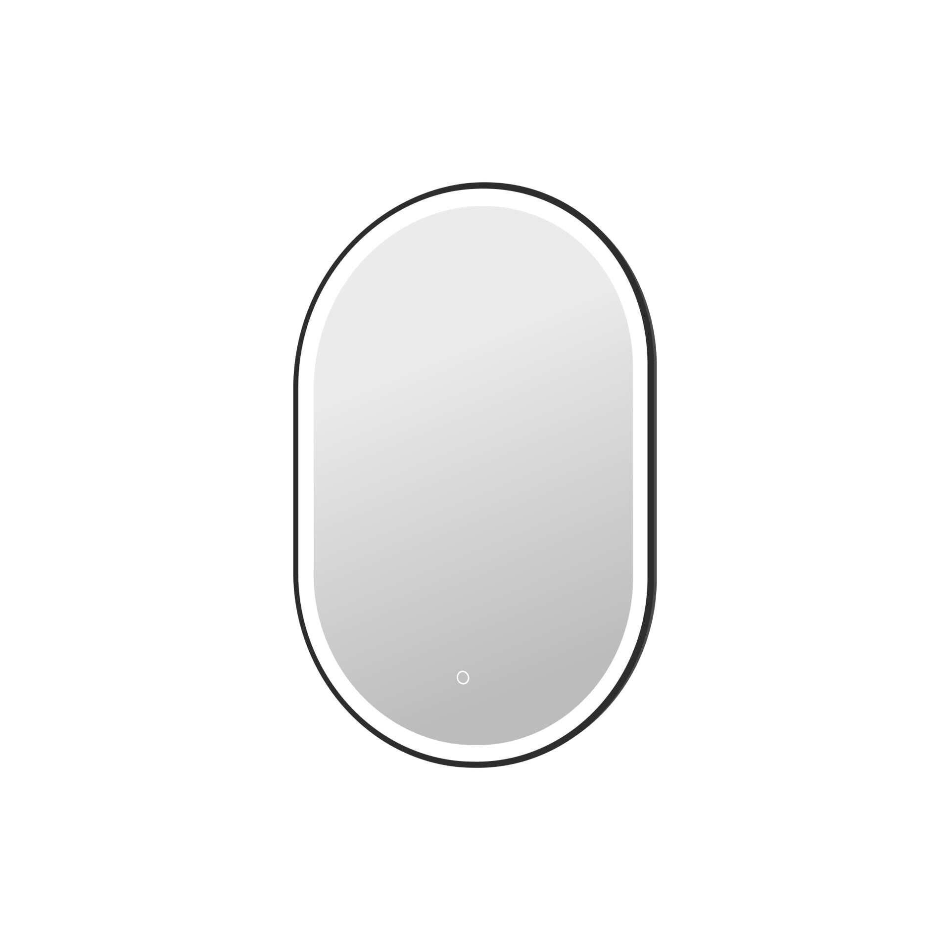 Harmoni 36 Inch Oval LED Lighted Mirror by Elegant Decor