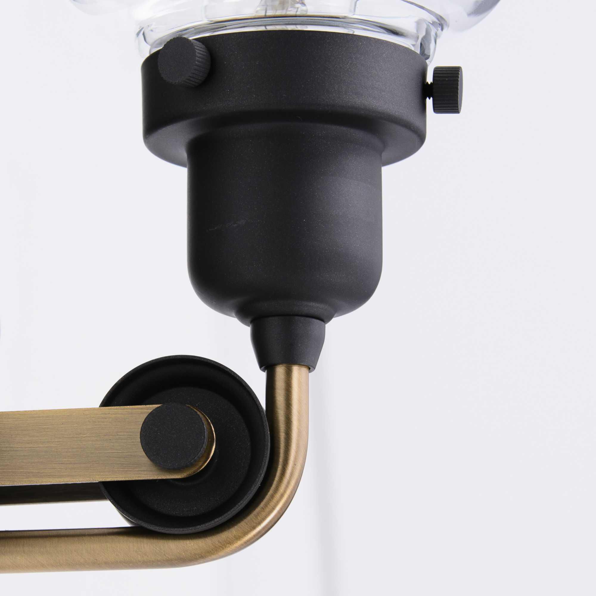 Shown in Graphite finish and Clear glass