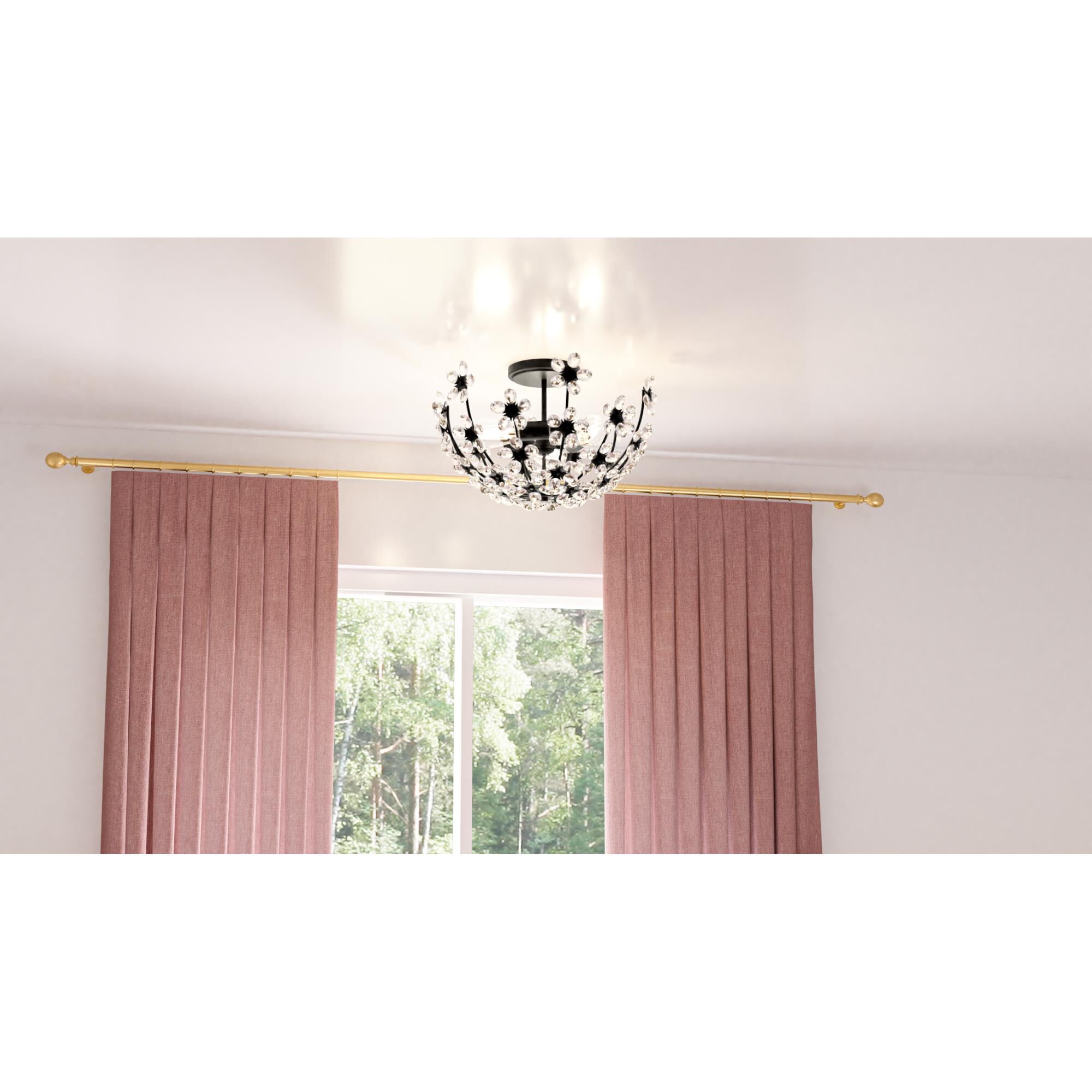 Rosemary 16 Inch Semi Flush Mount by Quoizel
