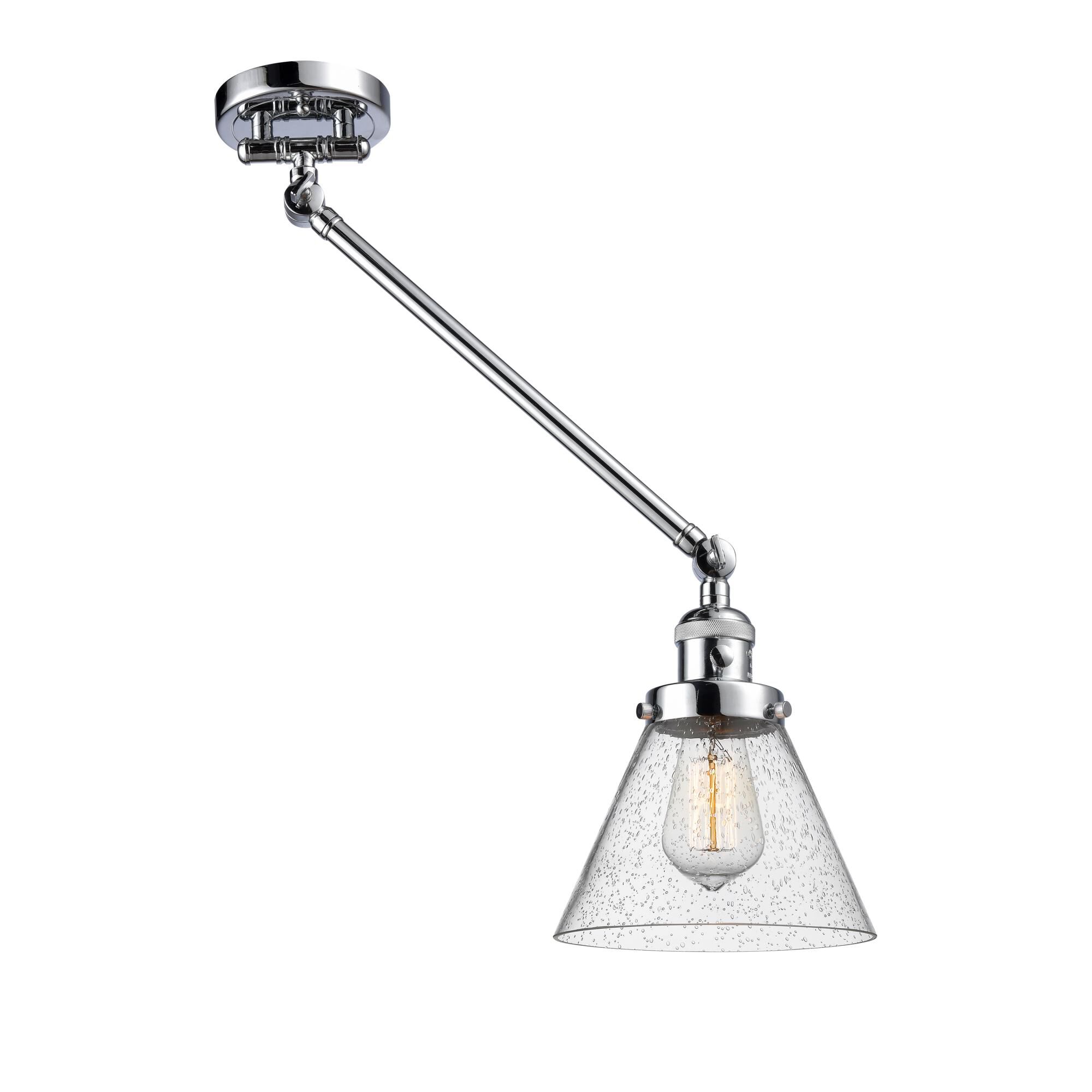 Bruno Marashlian Large Cone Wall Swing Lamp by Innovations Lighting