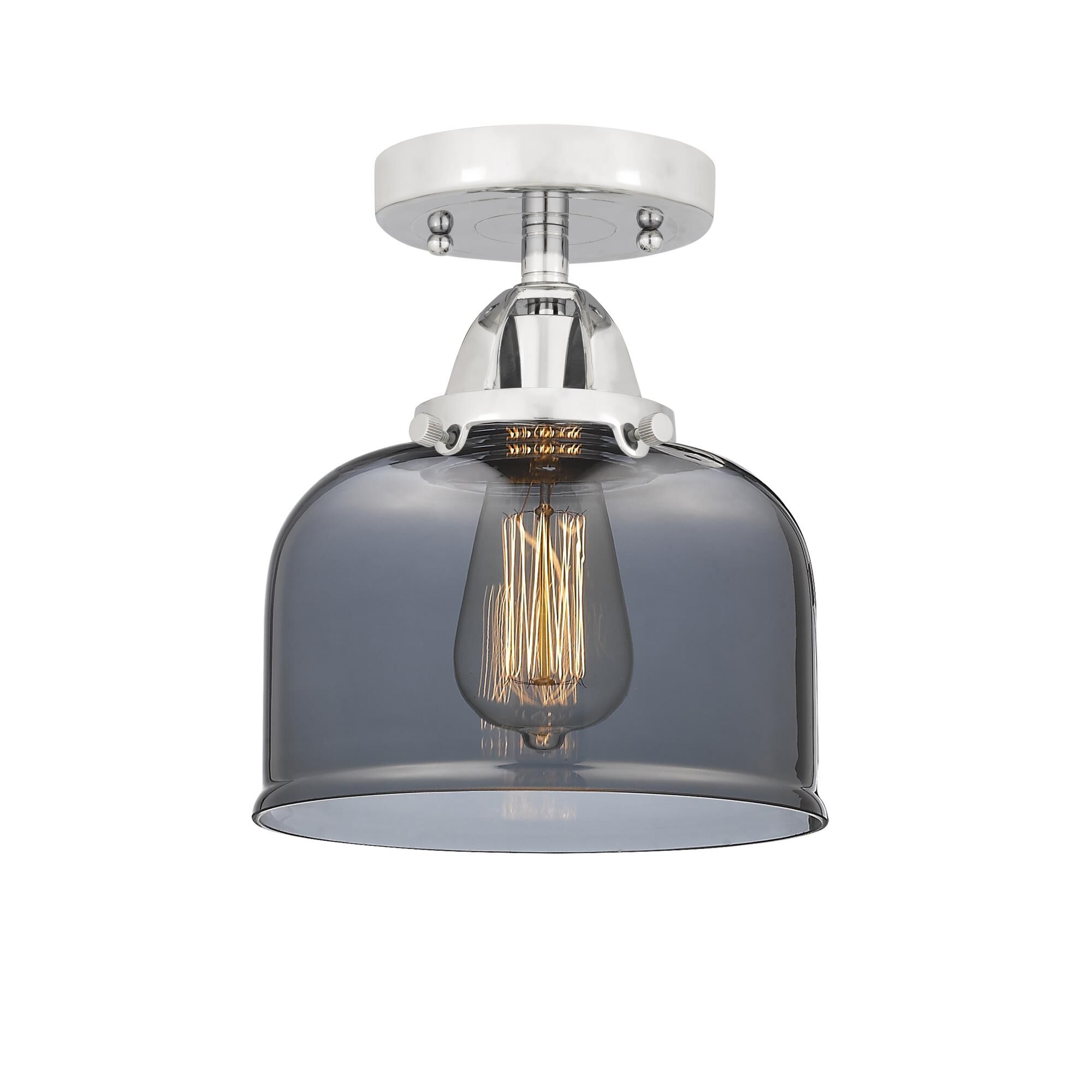 Shown in Polished Chrome finish and Plated Smoke glass