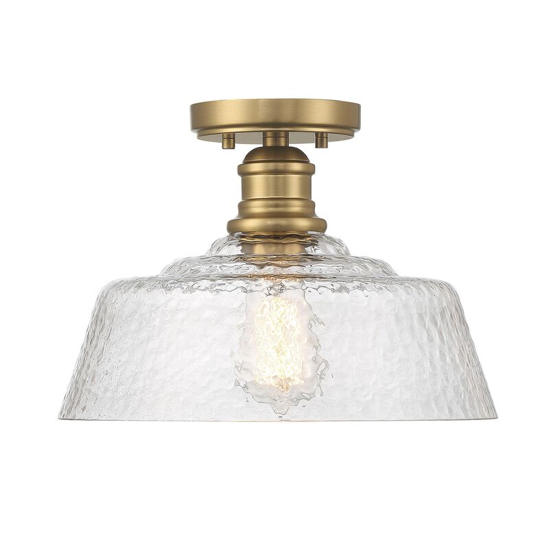 13 Inch 1 Light LED Semi Flush Mount by Meridian Lighting