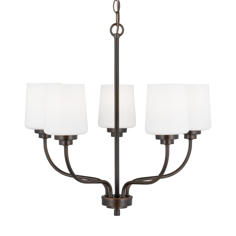 Windom 20 Inch 5 Light Mini Chandelier by Generation Lighting