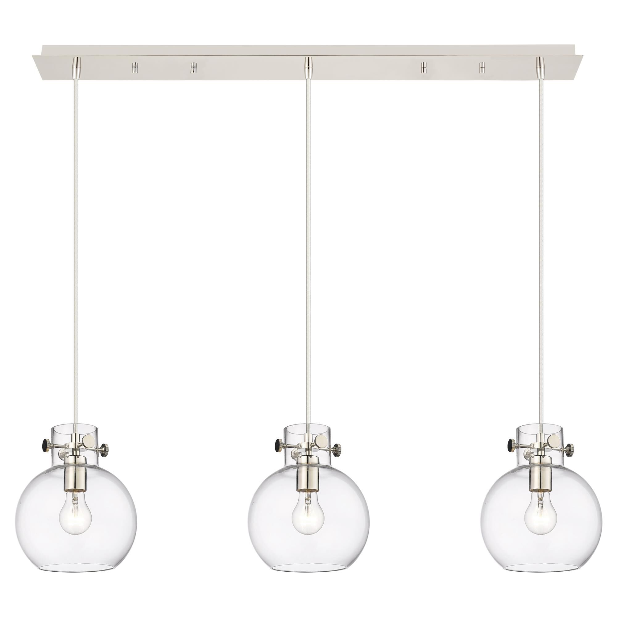 Bruno Marashlian Newton Sphere 39 Inch 3 Light Linear Suspension Light by Innovations Lighting